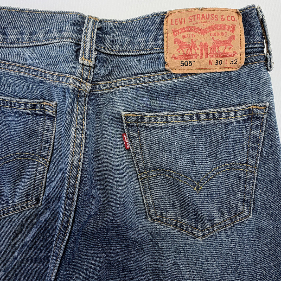 Levi's Men's 505 Straight Leg Jeans - Tagged 30x32; Actual: 30x31