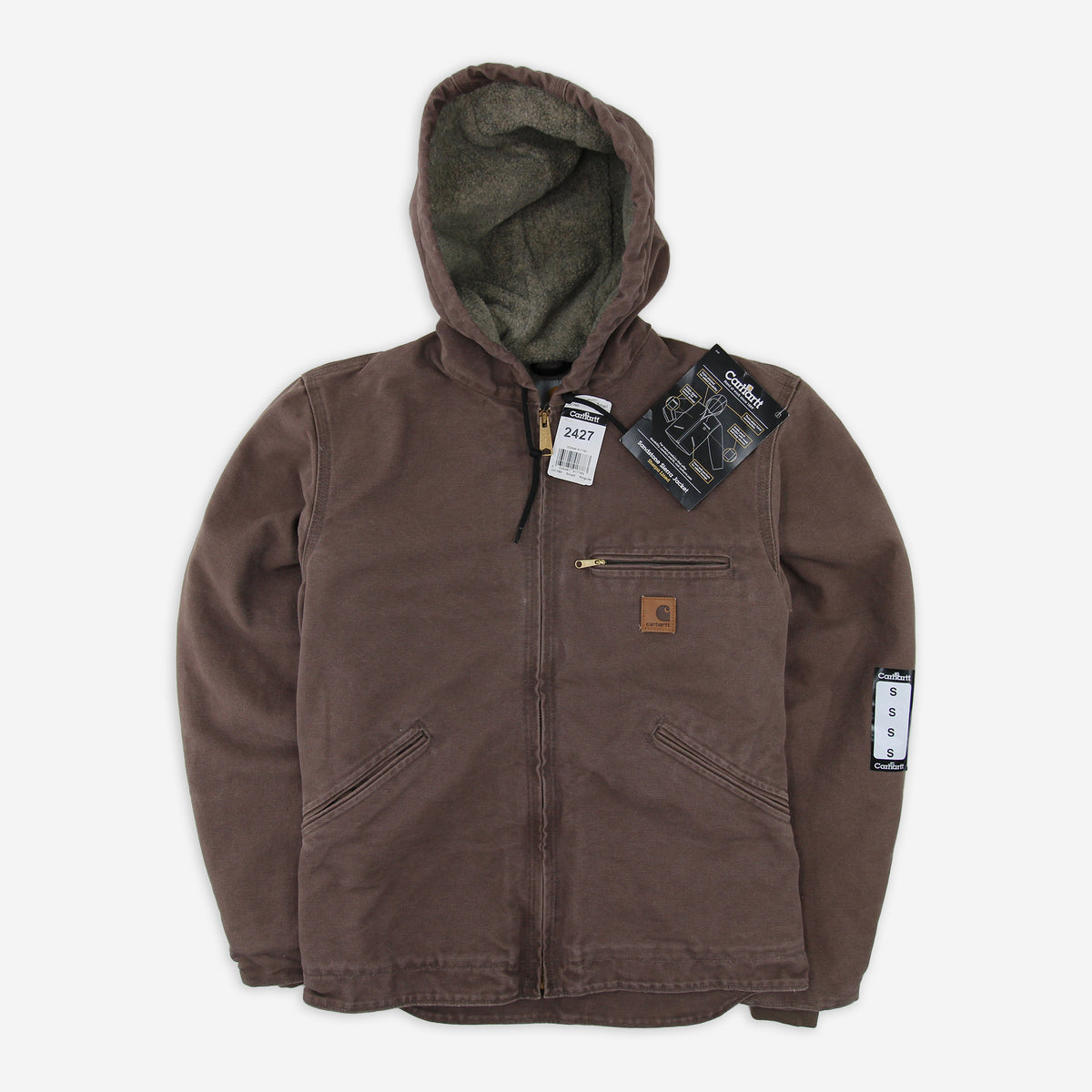 Carhartt J141 Sherpa Lined Sierra Jacket Great Lakes Reclaimed Denim