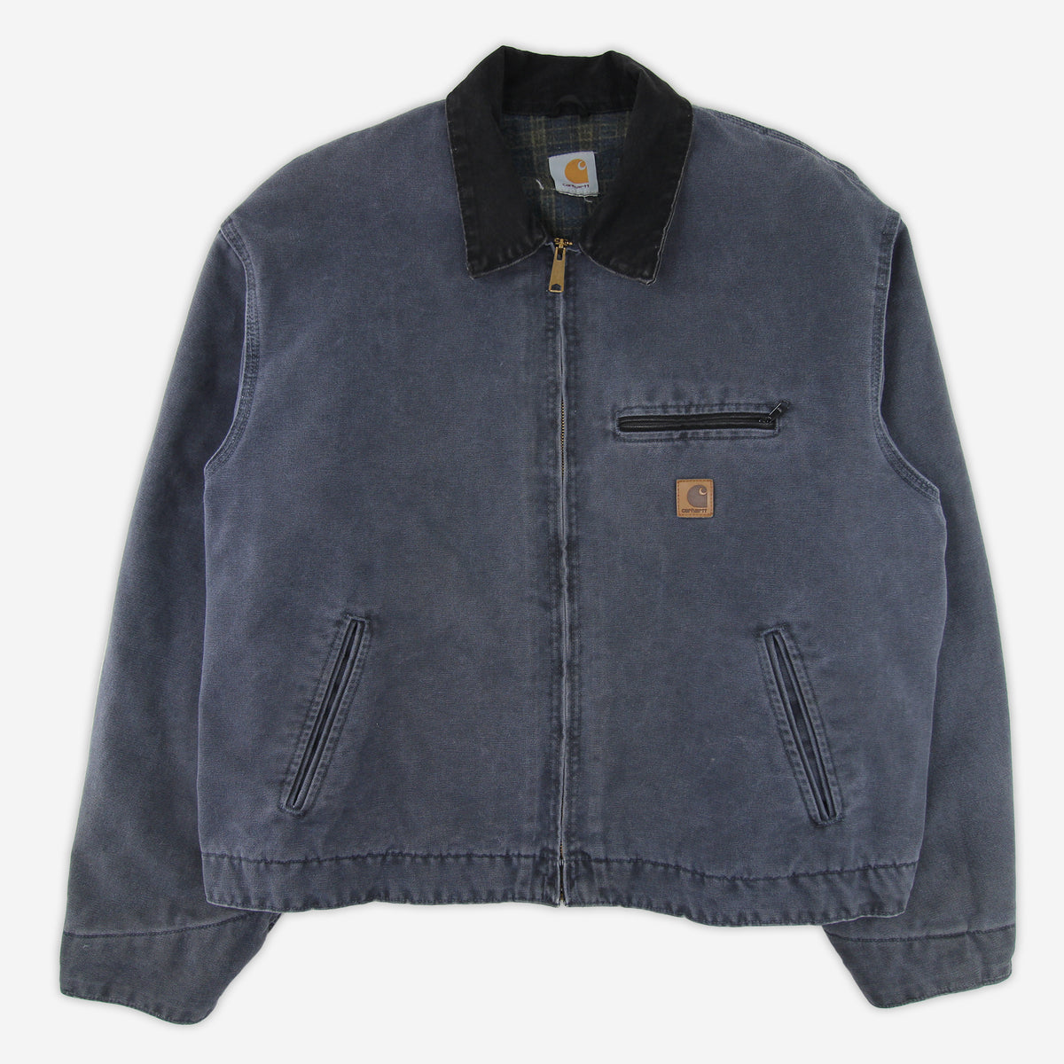 Carhartt Detroit Jacket J97 PTL Petrol Faded Distressed Company Jacket Sz  XXL | eBay