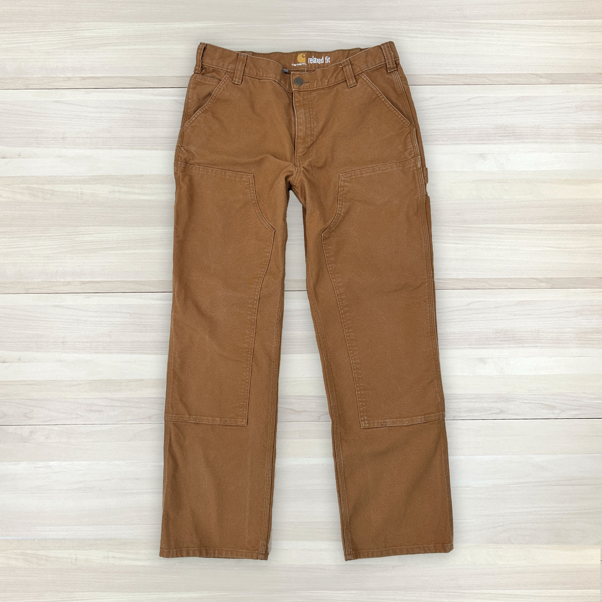 Men's Carhartt Rugged Flex Relaxed Fit Duck Double Front Utility Work Pants  - 34x31 at Great Lakes Reclaimed Denim