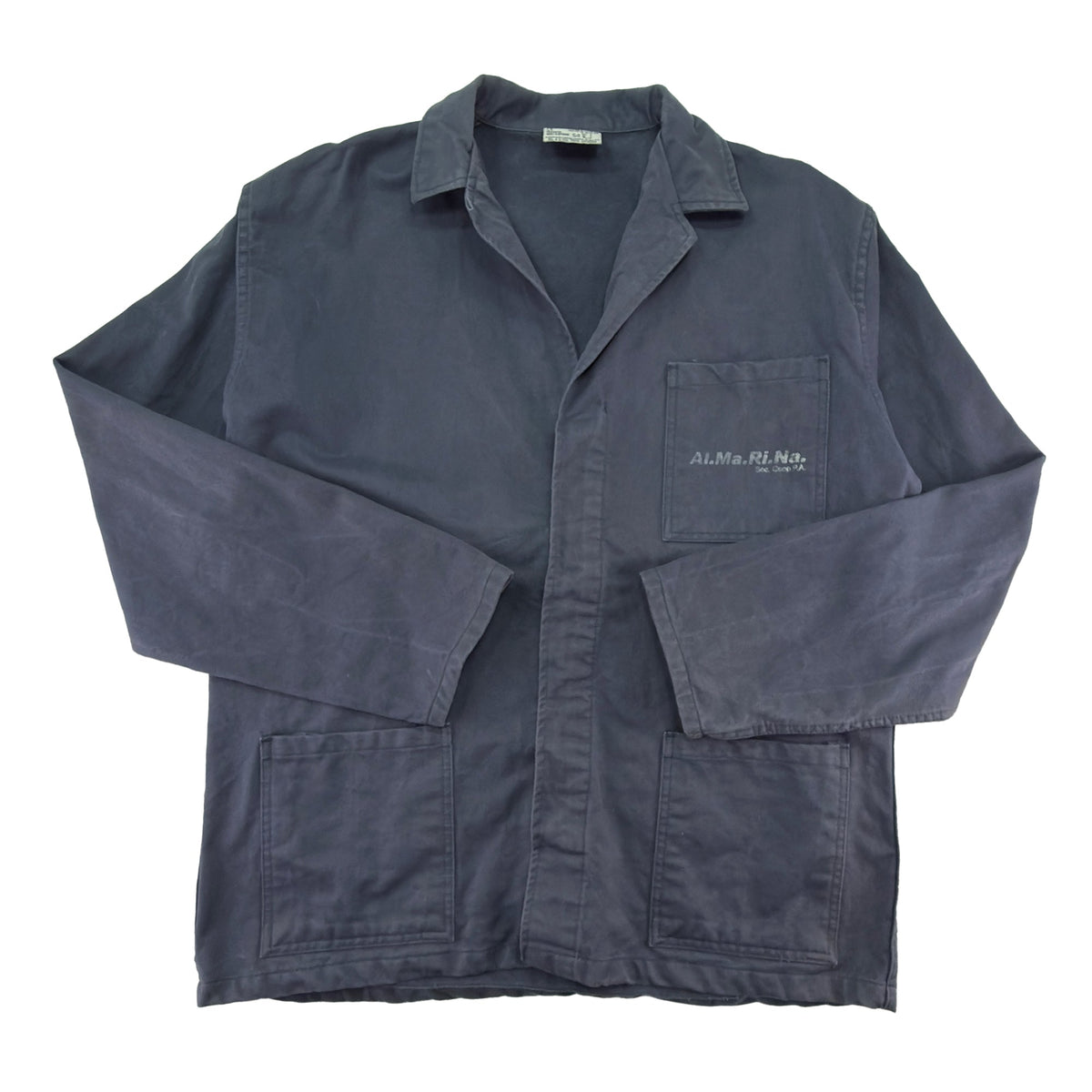 Vintage 90s Gray Moleskin Italian Work Jacket - Great Lakes