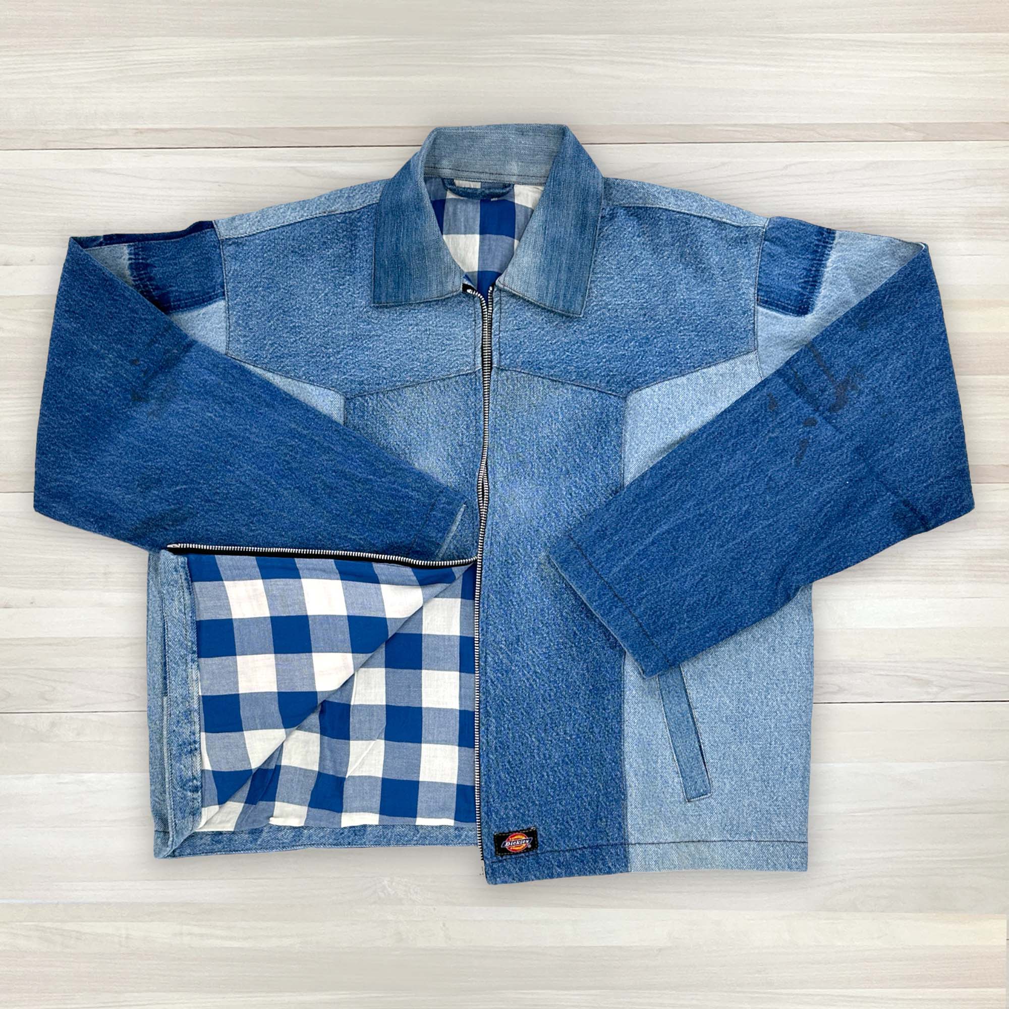 Men's collection image: chore jacket made from recycled jeans