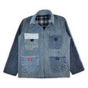 Custom Chore Coat - Upcycled Work Jeans - Men's Small / Women's Medium Great Lakes Reclaimed Denim