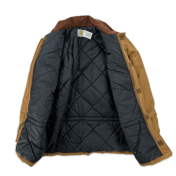 Vintage Carhartt CQ196 Duck Arctic Quilted Traditional Jacket - USA - 44 Tall Great Lakes Reclaimed Denim