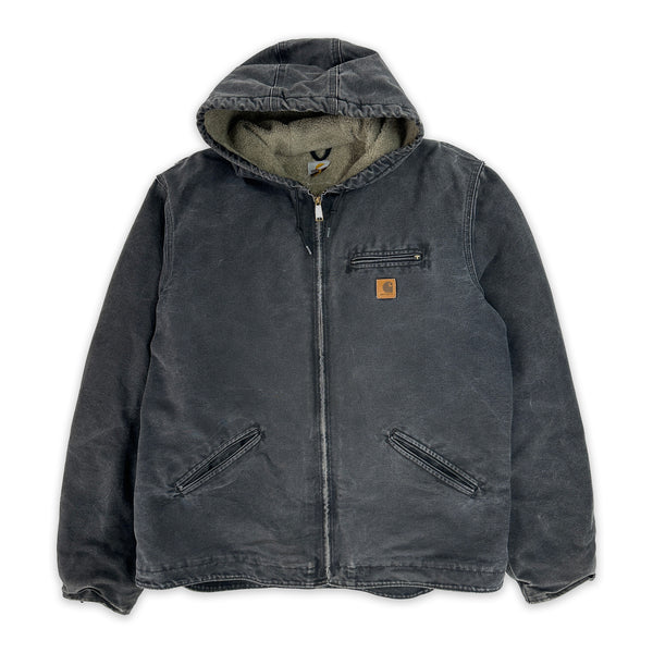 Carhartt J141 Sherpa-Lined Sandstone Duck Jacket - Men's XL Great Lakes Reclaimed Denim