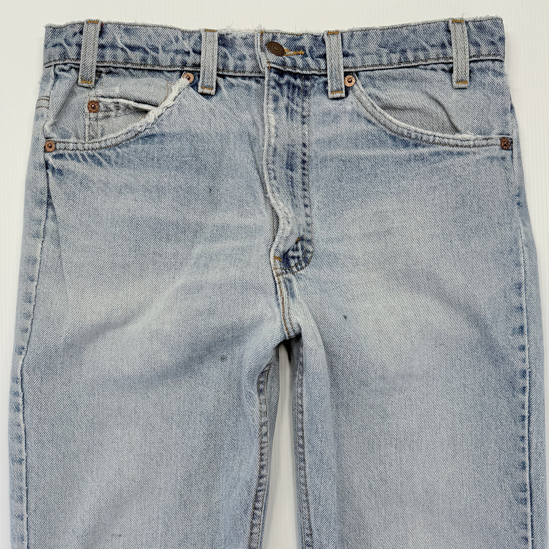 Vintage 90s Levi's 517 Boot Cut Jeans - Orange Tab - USA - 30x29