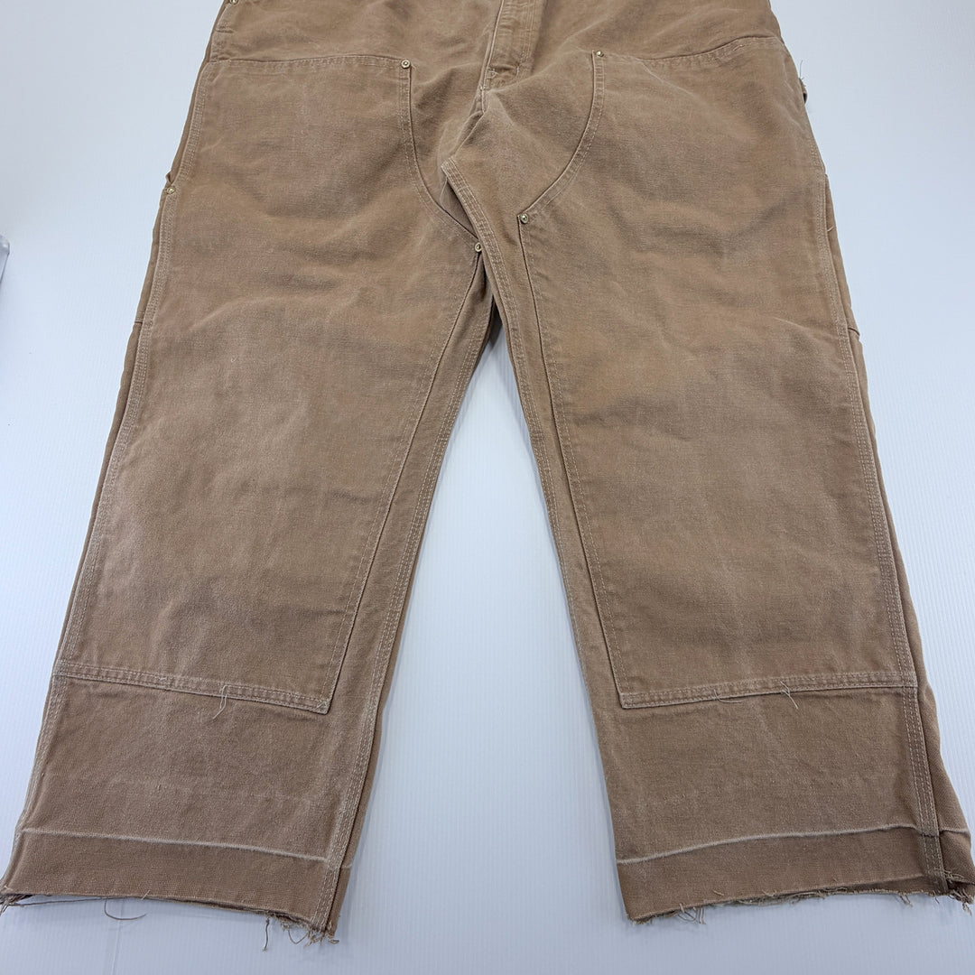 Vintage 1989 Carhartt Brown Duck Double Knee Pants - Men's 44