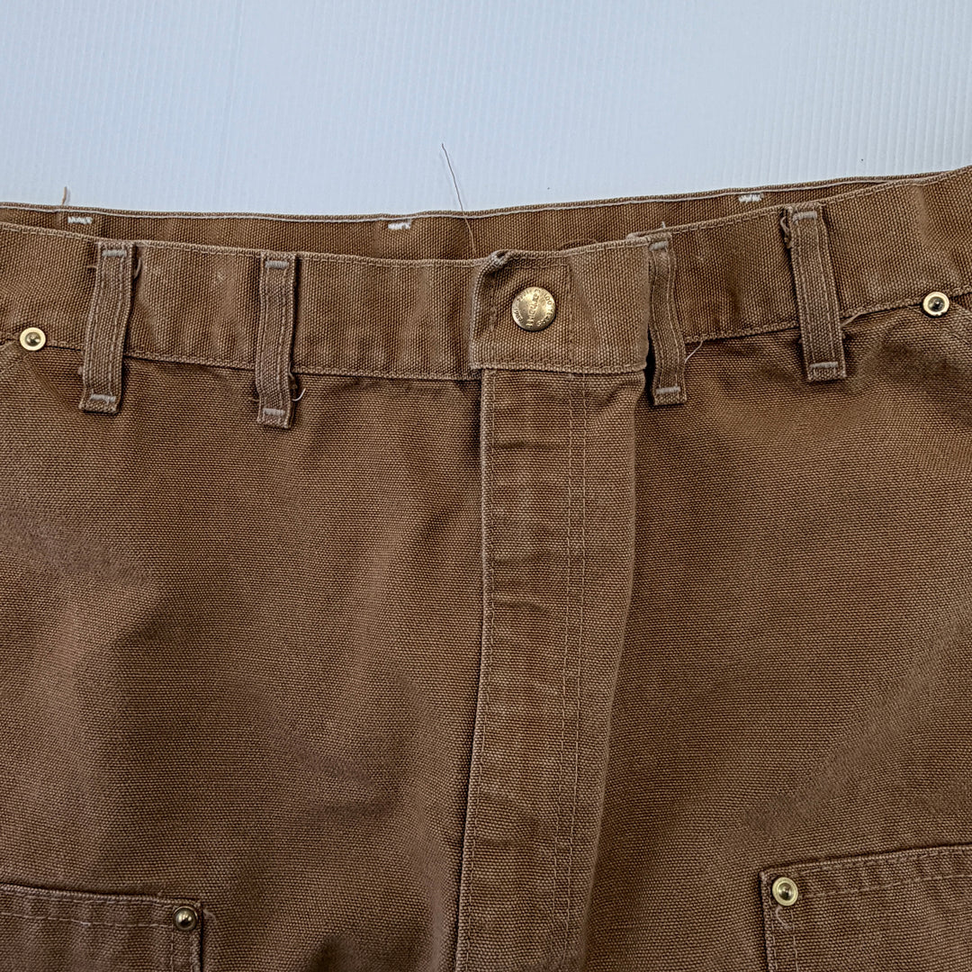 Vintage 1989 Carhartt Brown Duck Double Knee Pants - Men's 44