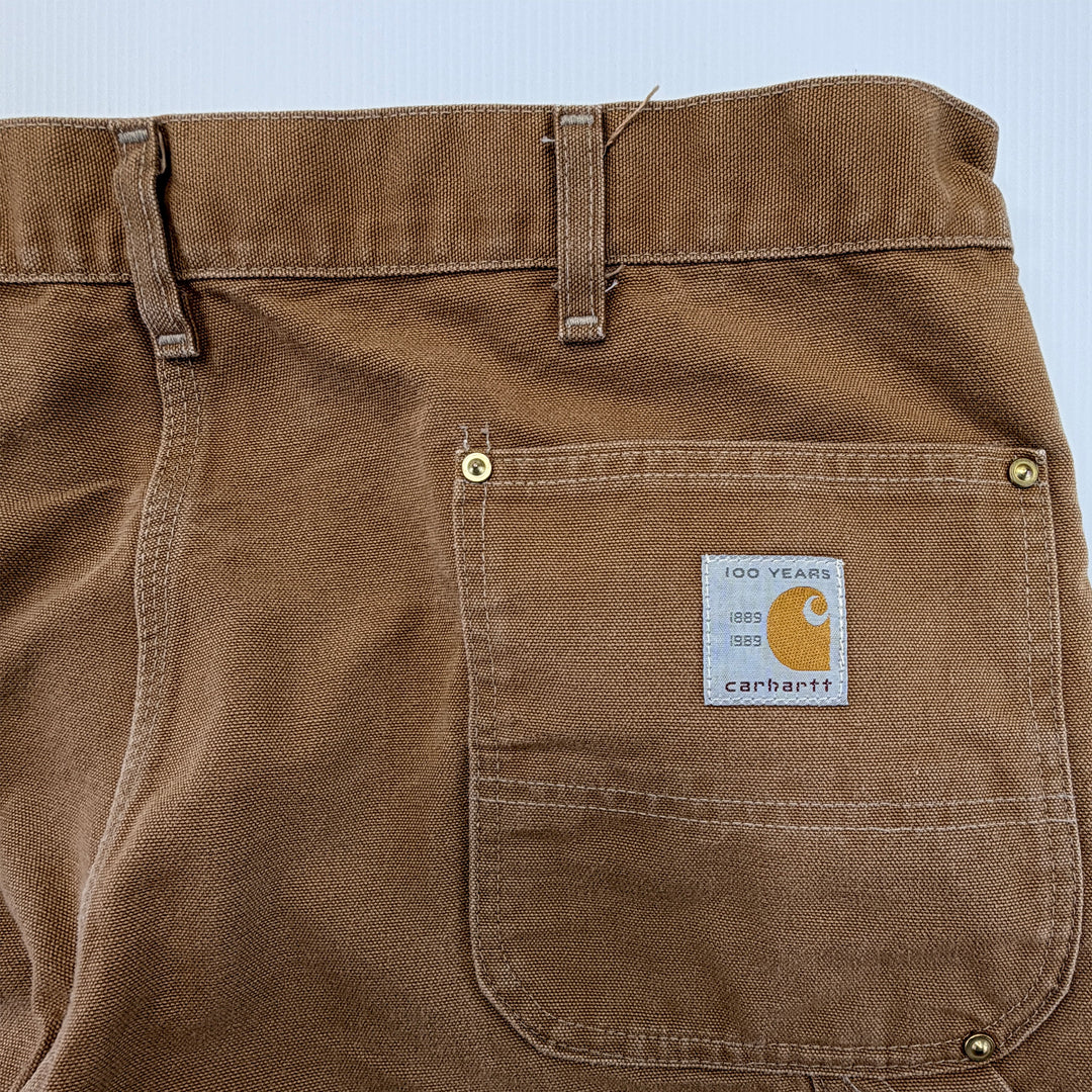 Vintage 1989 Carhartt Brown Duck Double Knee Pants - Men's 44