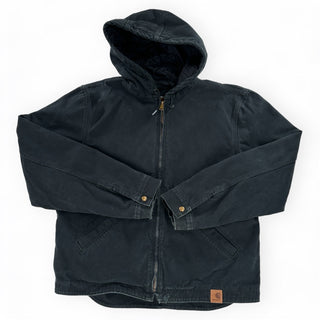 Carhartt Quilted Nylon Lined Sandstone Jacket - Large Great Lakes Reclaimed Denim