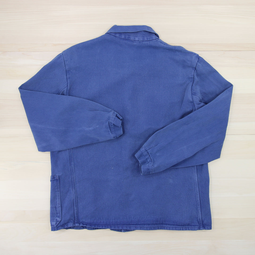 Vintage Blue French Chore Jacket - Medium