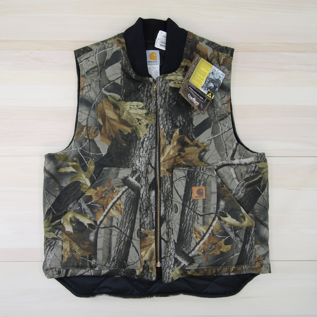 Carhartt Realtree Cotton Duck, Nylon Lined Vest USA NWT - Large