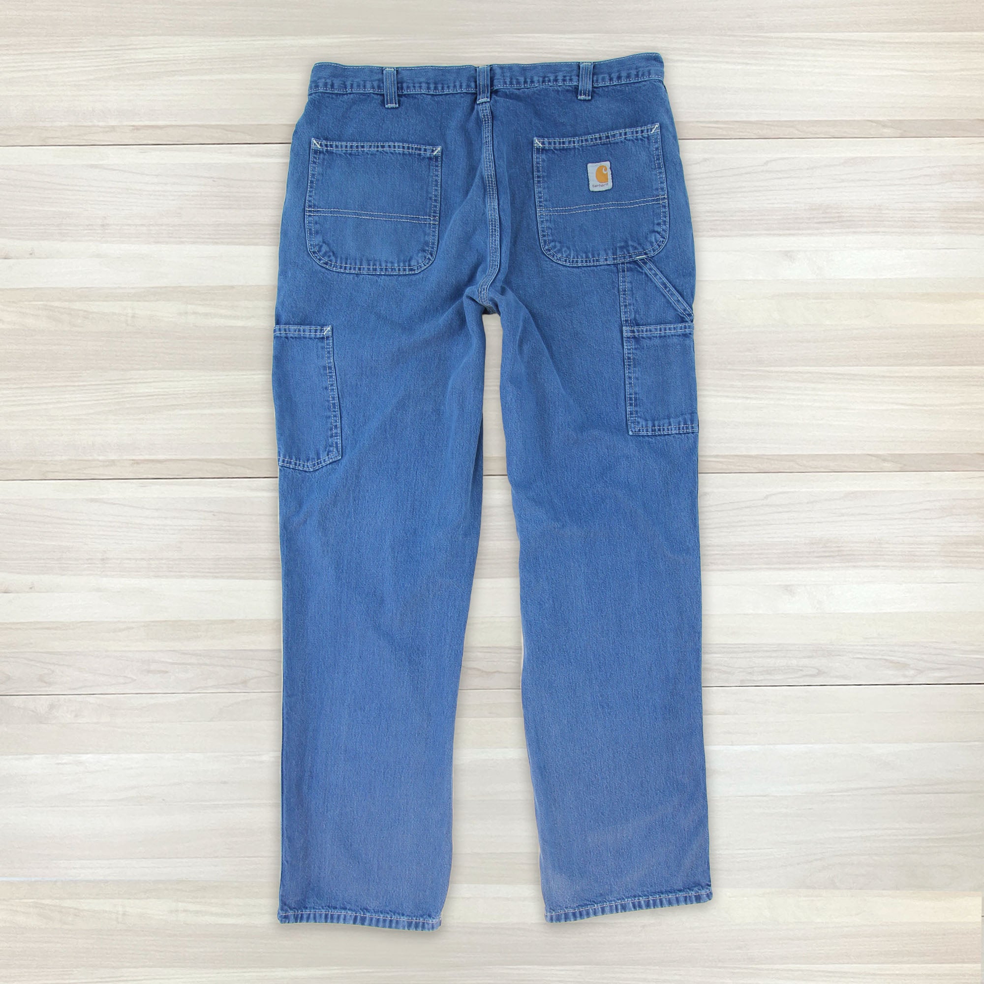 Men's Carhartt Dungaree Fit Carpenter Work Jeans - 36x32 - 0
