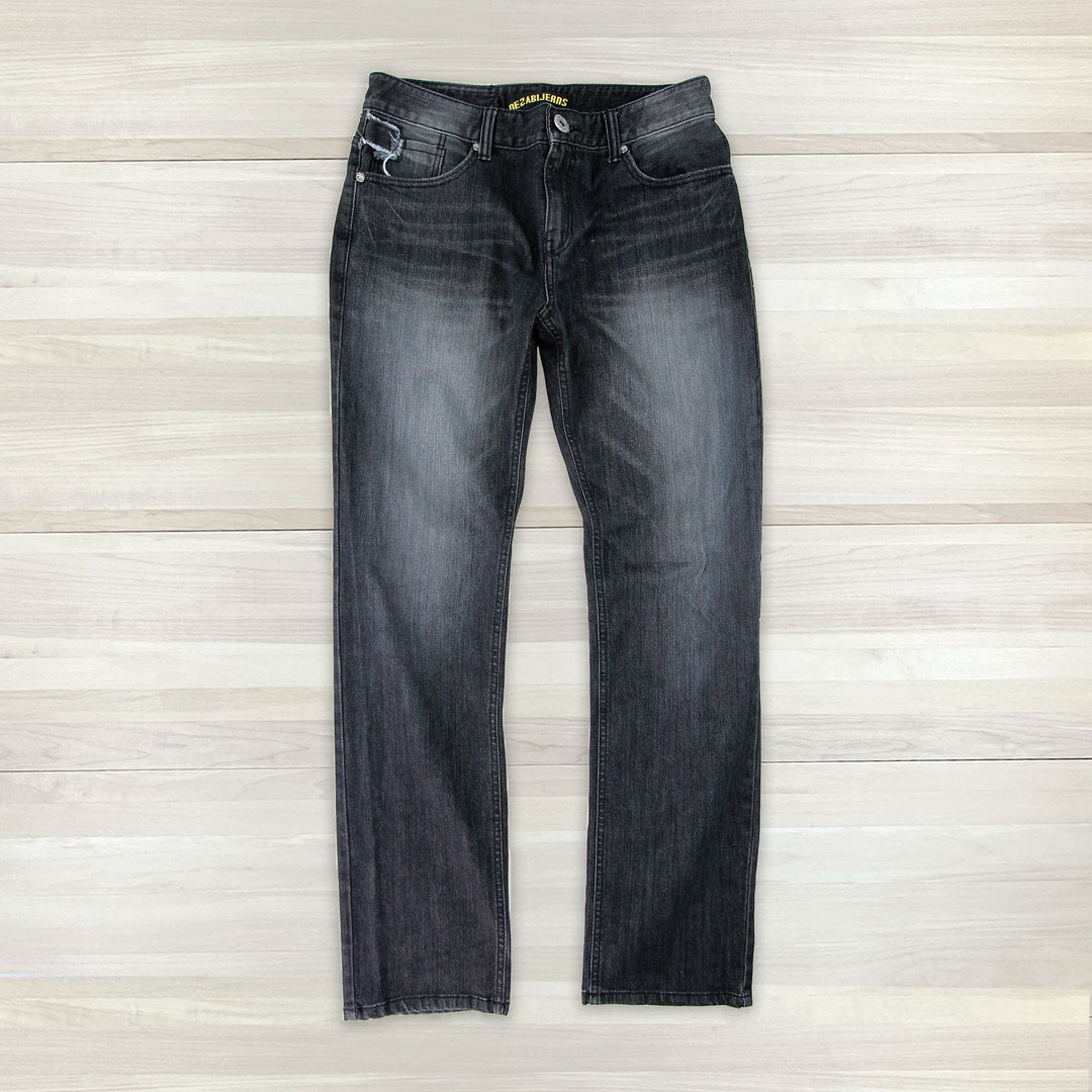 Men's Y2K Relaxed Fit Straight Leg Jeans By Dezabi - 32x33