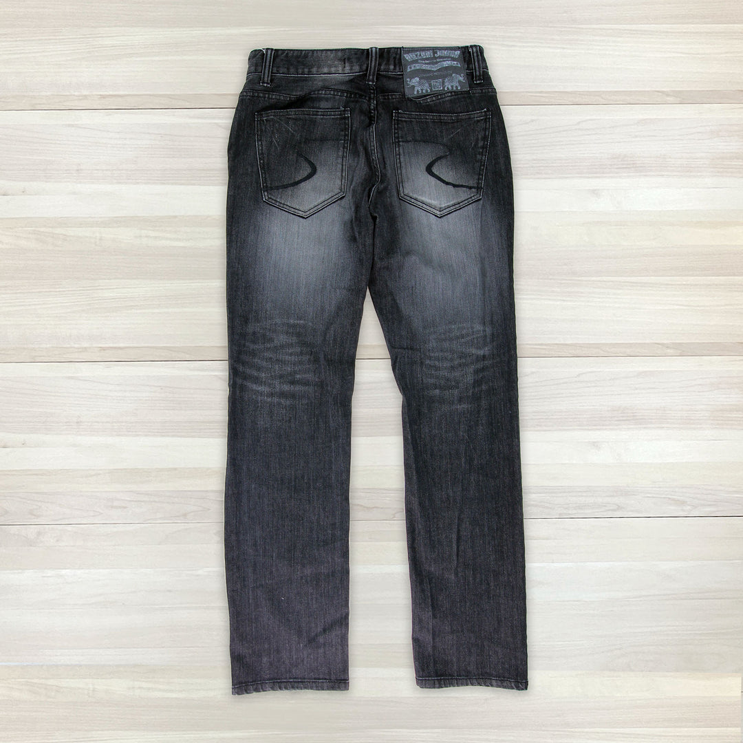 Men's Y2K Relaxed Fit Straight Leg Jeans By Dezabi - 32x33