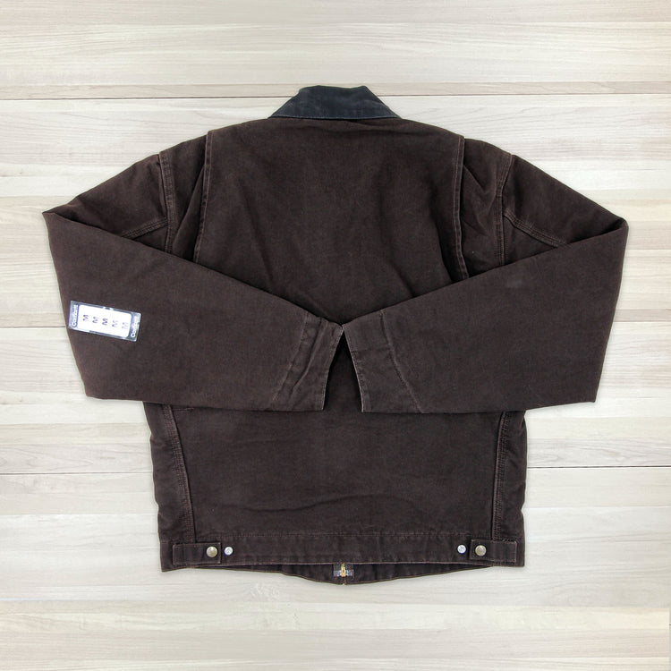 Carhartt J97 DKB Dark Brown Blanket Lined Detroit Jacket NWT - Medium Great Lakes Reclaimed Denim