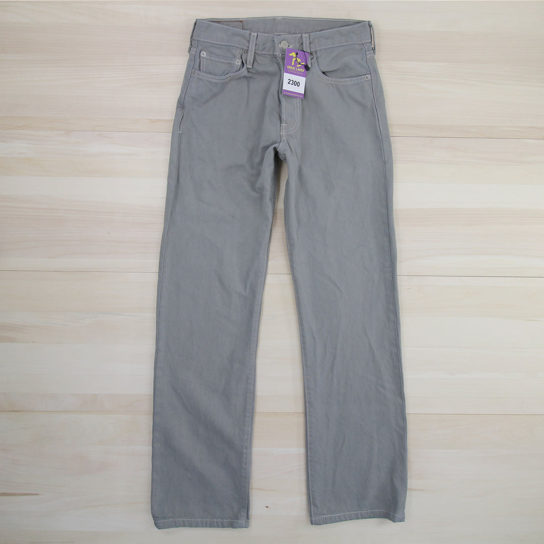 Levi's 501 Straight Leg Jeans - Gray / Taupe Wash  - Measures 28x31