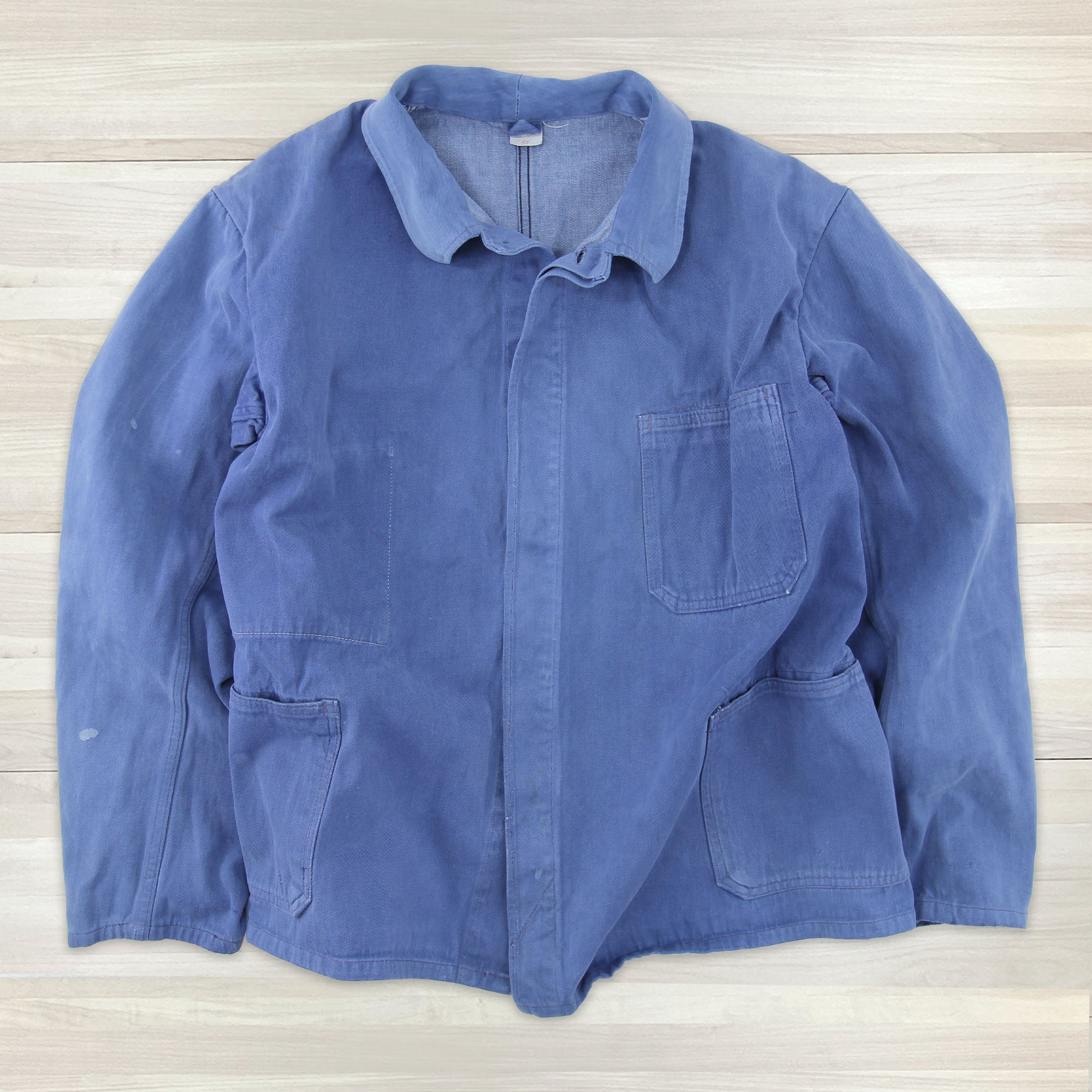 Vintage Blue French Work Jacket - Large - 0