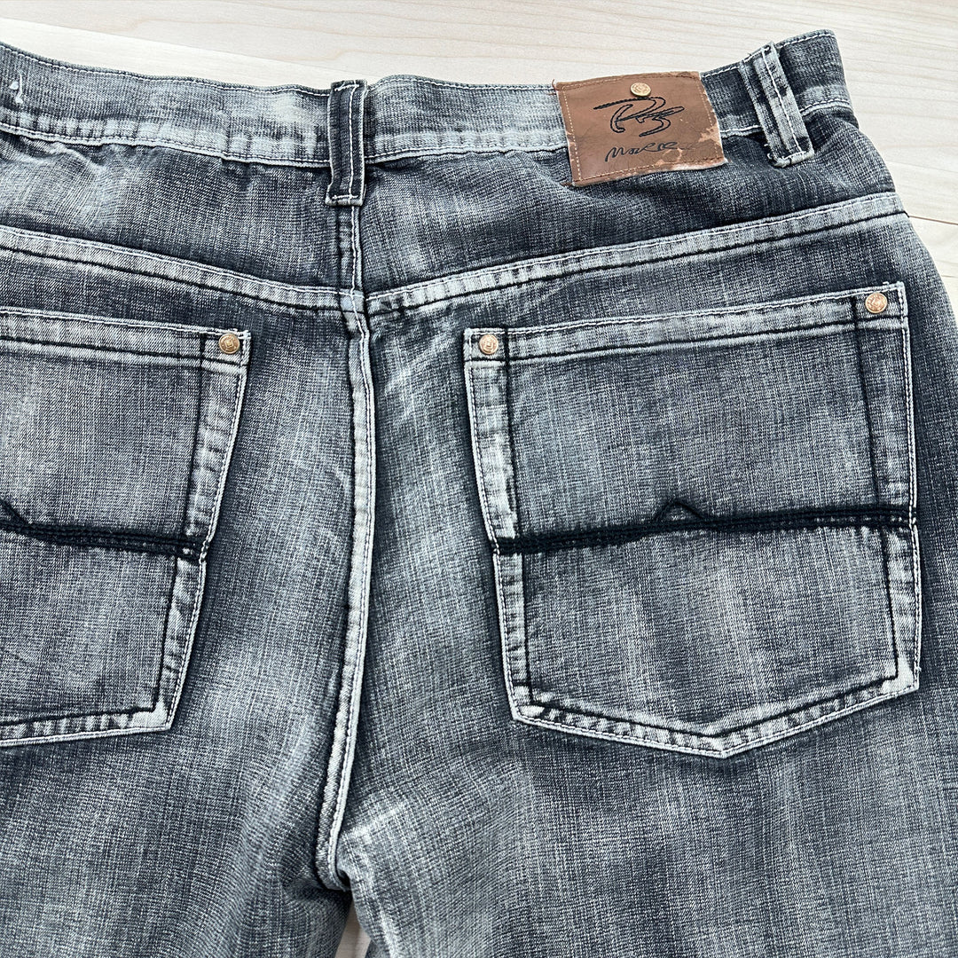 Men's Y2K PJ Mark Baggy Distressed Jeans - Measures 36x32