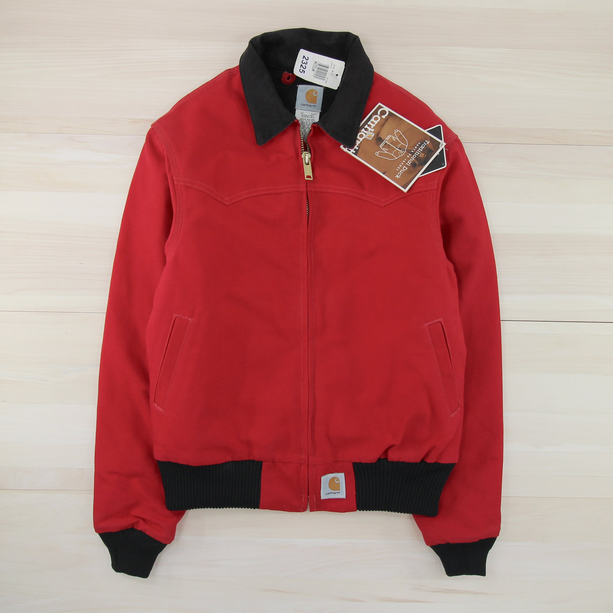 Vintage Carhartt J13 Red Traditional Duck Santa Fe Jacket- Medium Great Lakes Reclaimed Denim