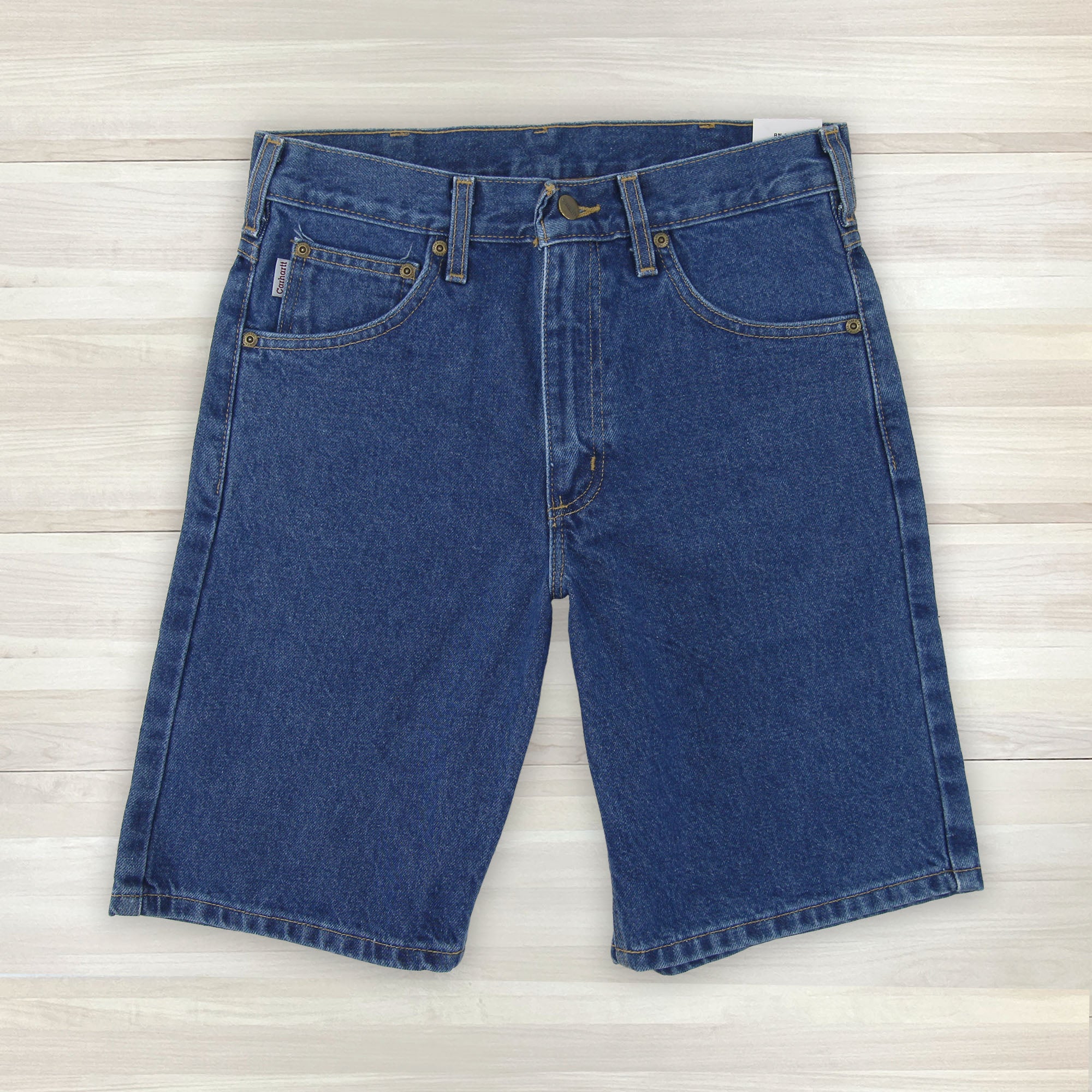 Vintage Men's Blue Carhartt Denim Relaxed Fit Shorts NWT 29x9