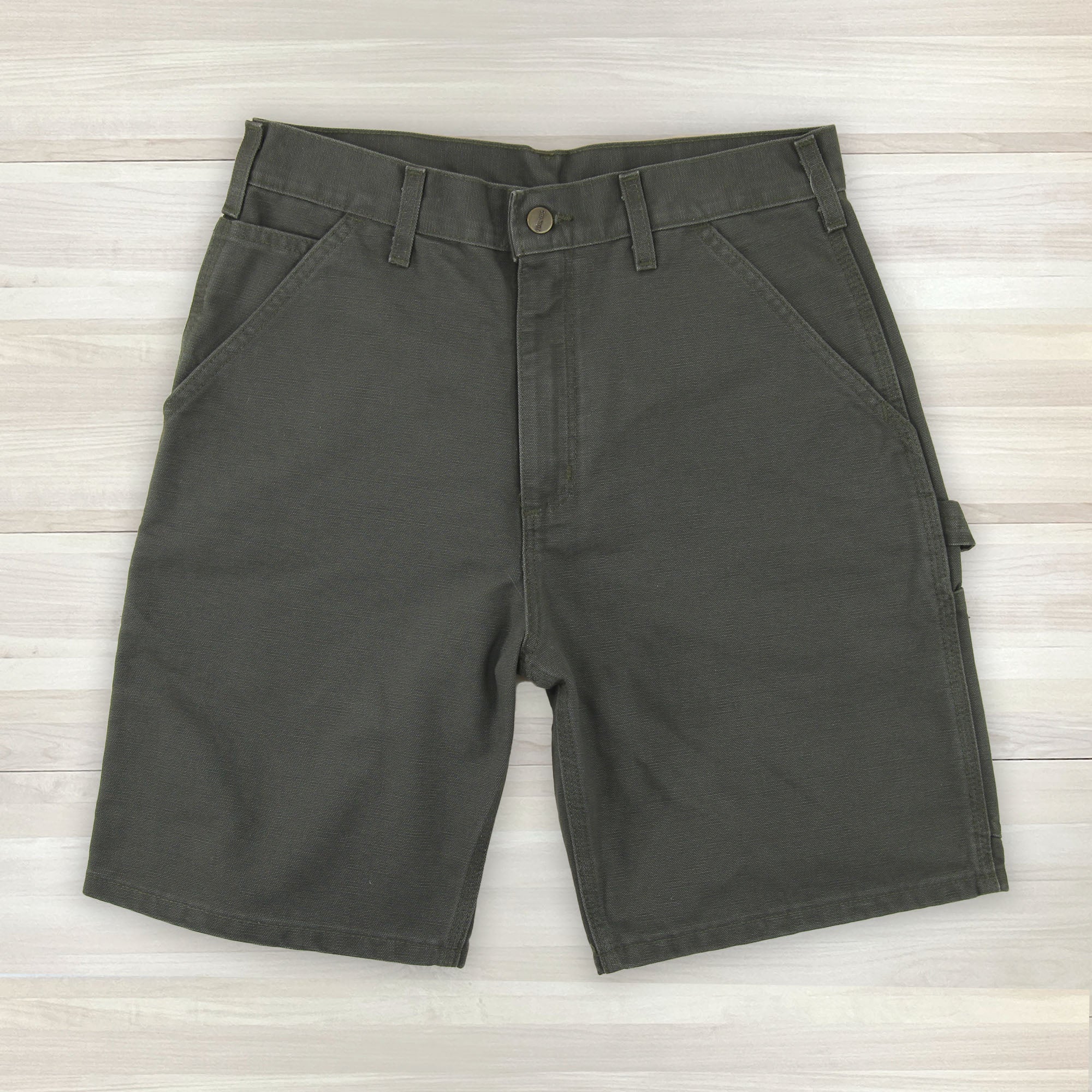 Men's Vintage Carhartt B25 Moss Washed Duck Shorts NWT 30x8.5
