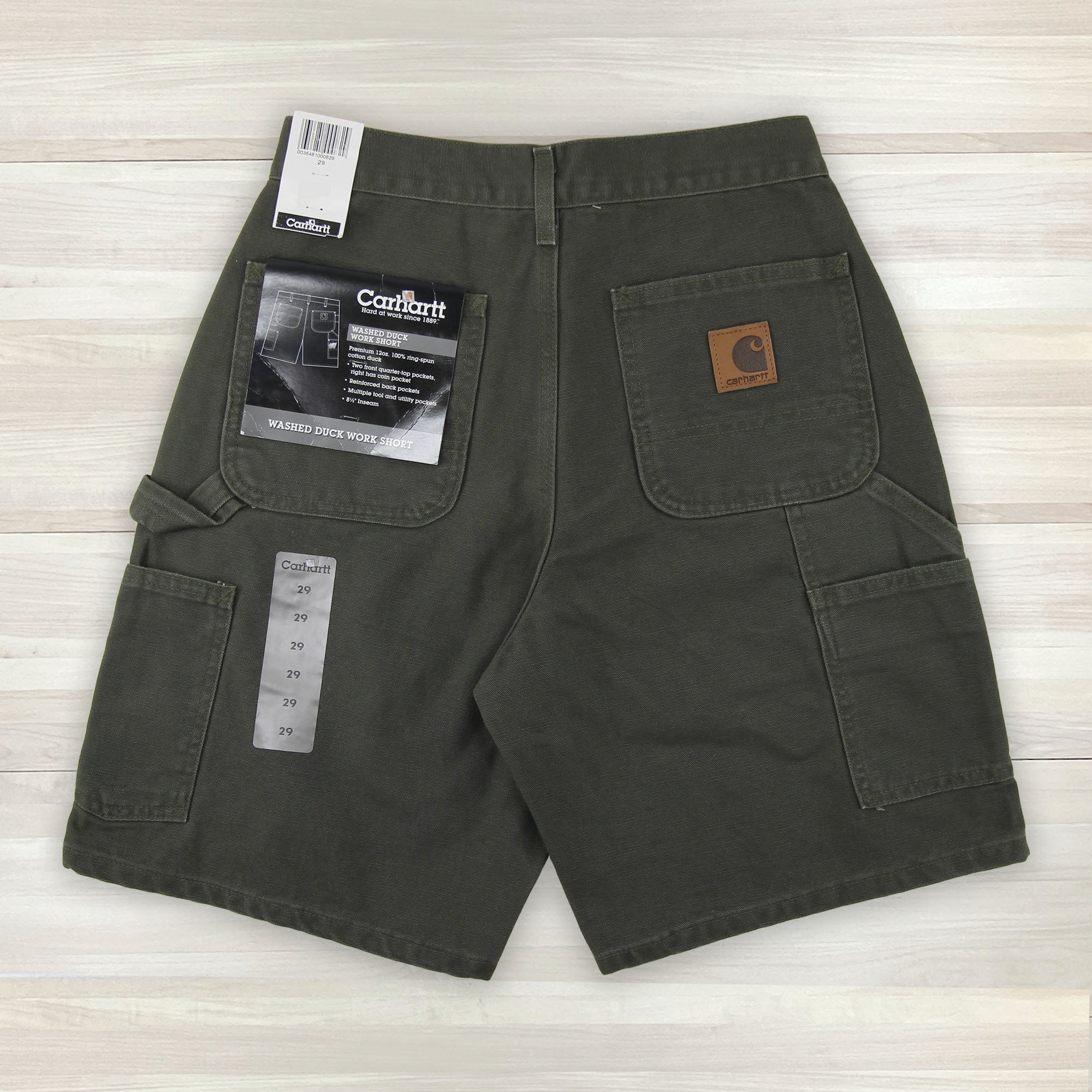 Men's Vintage Carhartt B25 Moss Washed Duck Shorts NWT 29x8.5 - 0