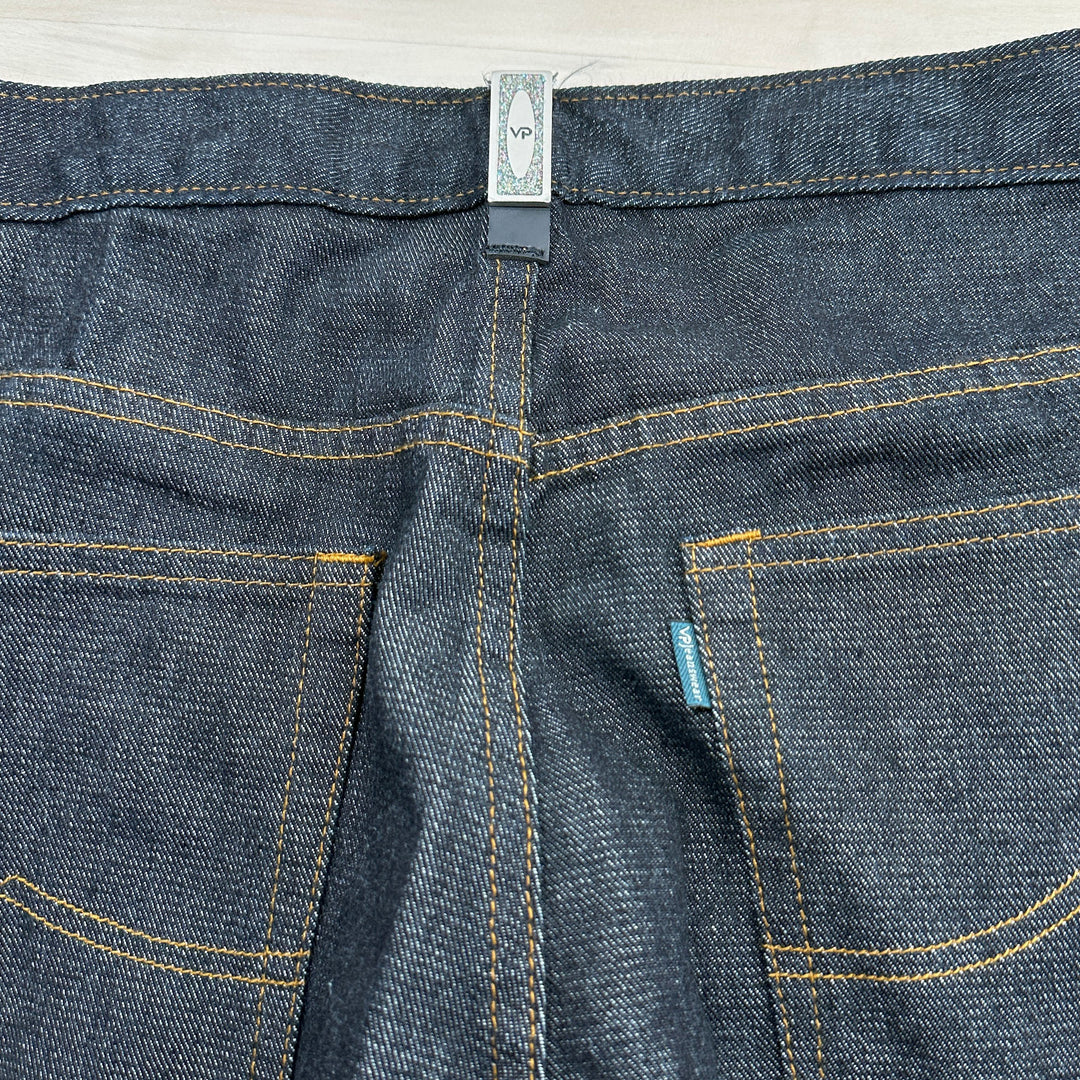 Vintage VIP Jeanswear Relaxed Straight Leg Button Fly Jeans - 34x34