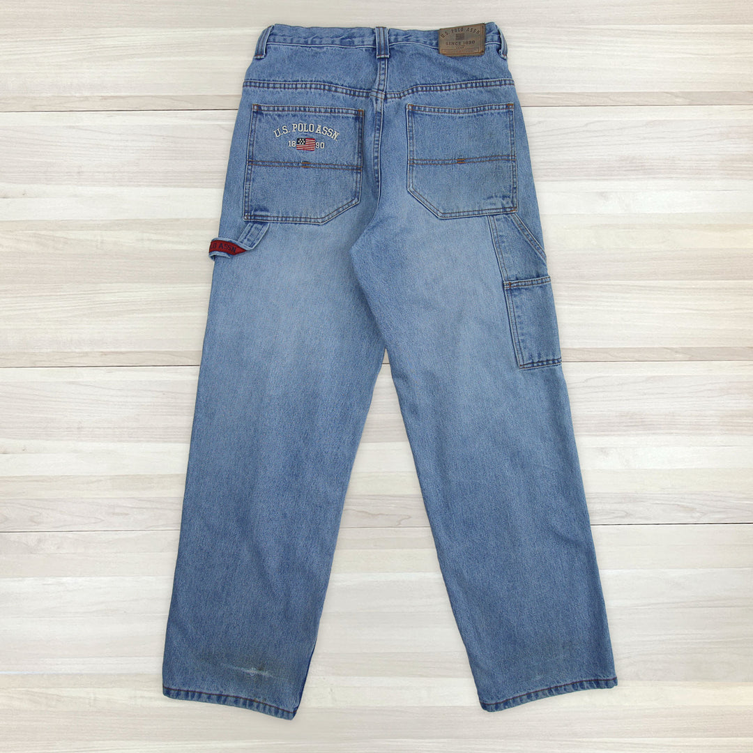 Men's Vintage Y2K US Polo Assn Baggy Carpenter Jeans - Measures 32x32