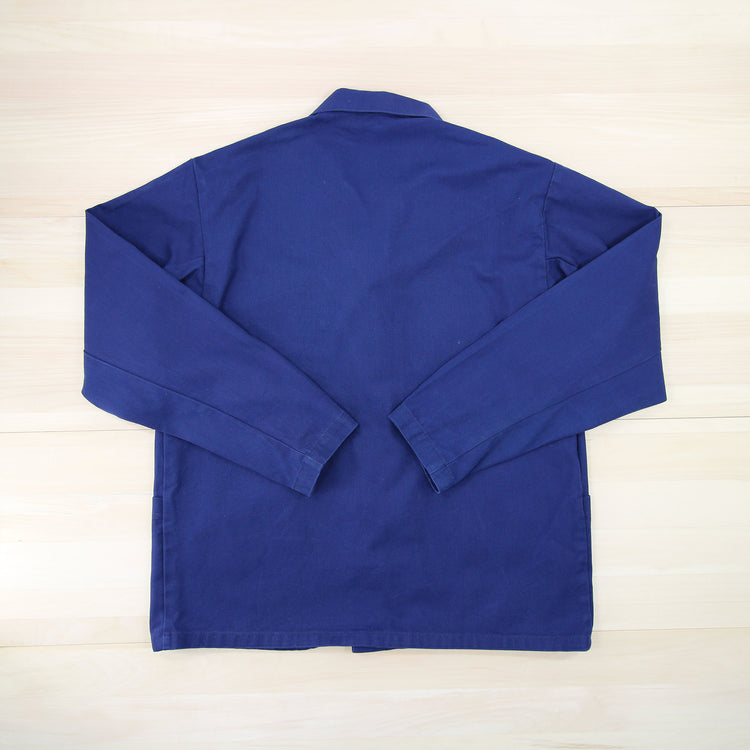 Blue French Work Jacket - Women's XL Great Lakes Reclaimed Denim
