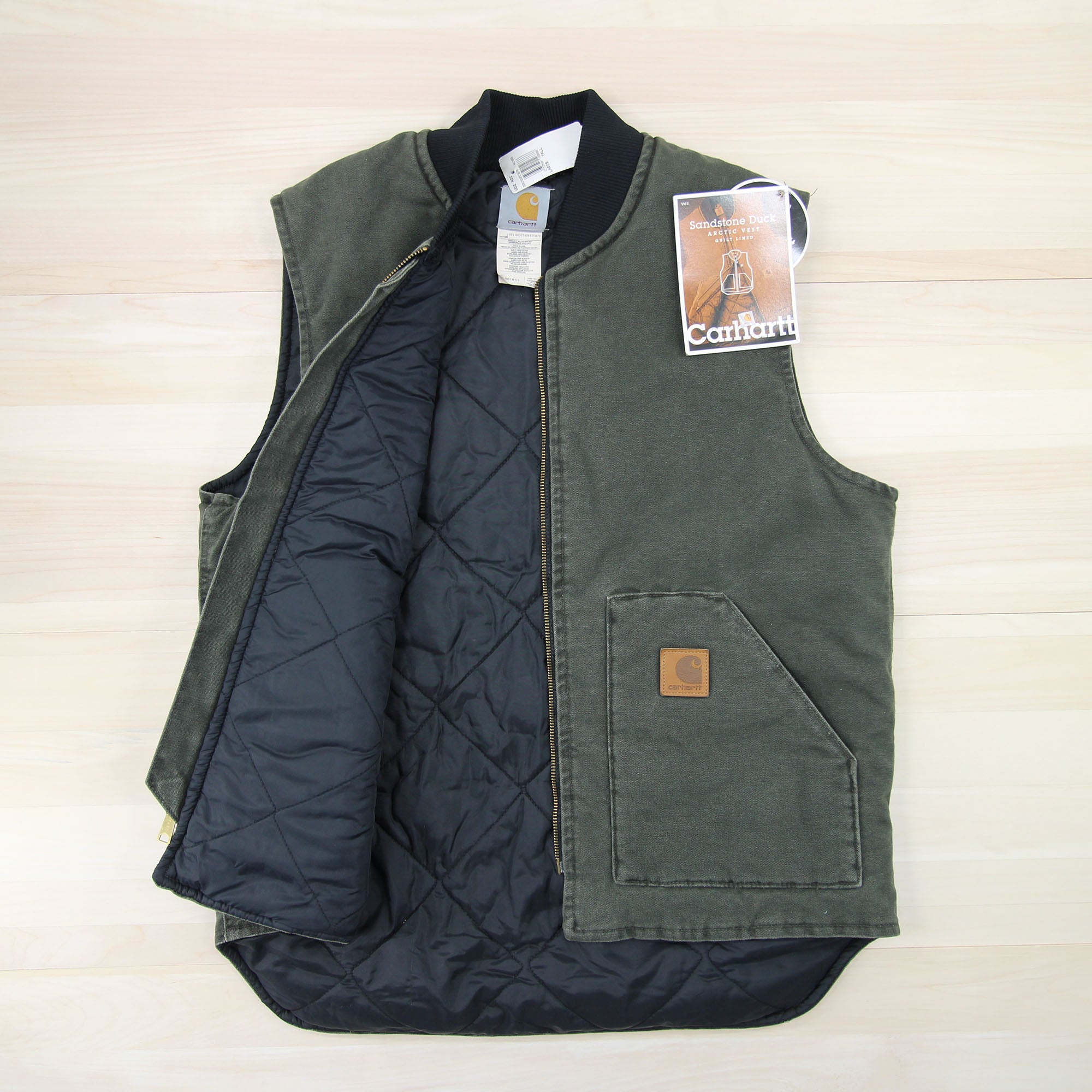 Carhartt V02 MOS Sandstone Arctic Vest - Great Lakes Reclaimed Denim