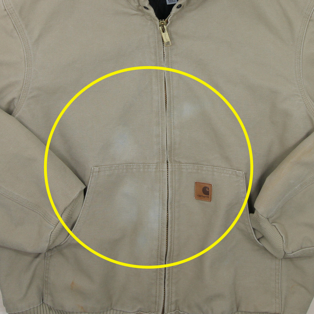 Thrashed Carhartt J130 Sandstone Active Jacket Large