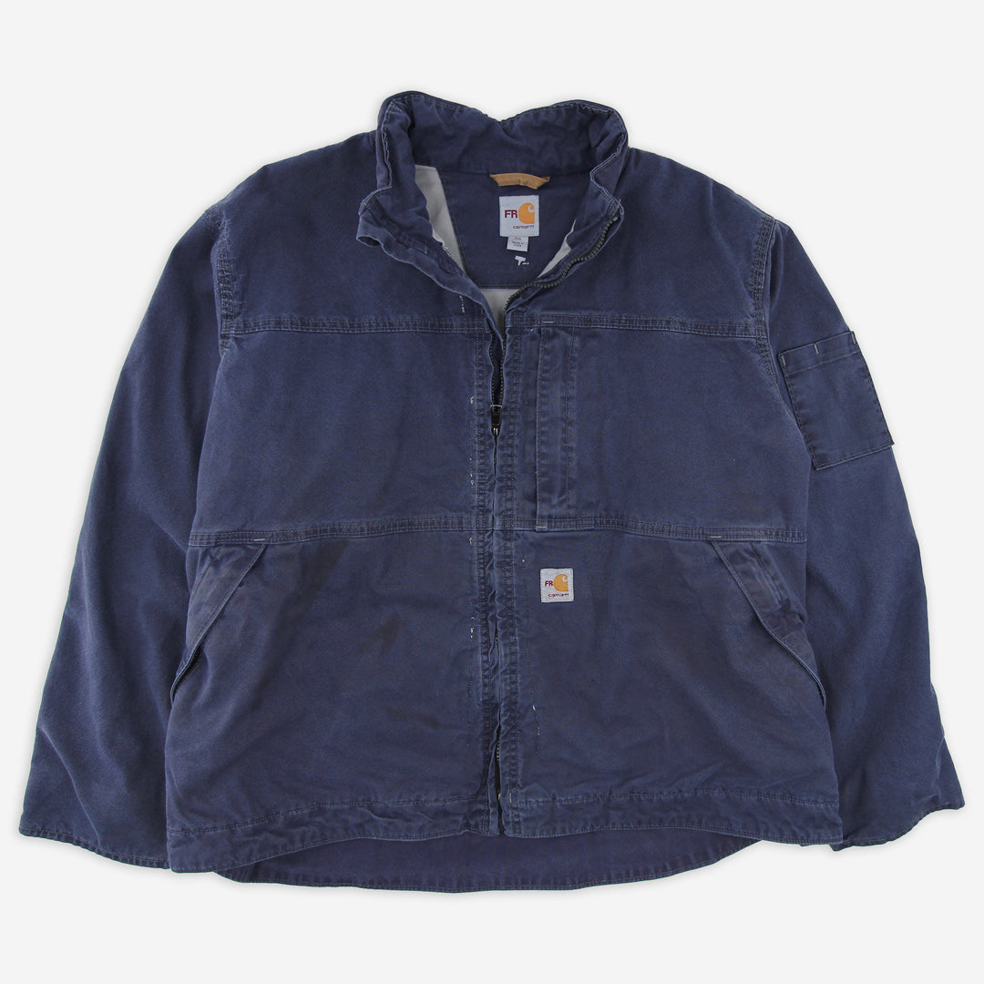 Carhartt Jacket Mens 2X Large Full Swing FR Quick Duck Navy Blue