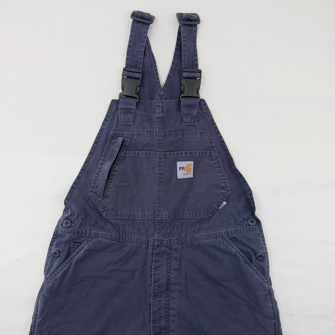 Carhartt FR Flame Resistant Duck Bib Overalls Quilt Lined 32x30