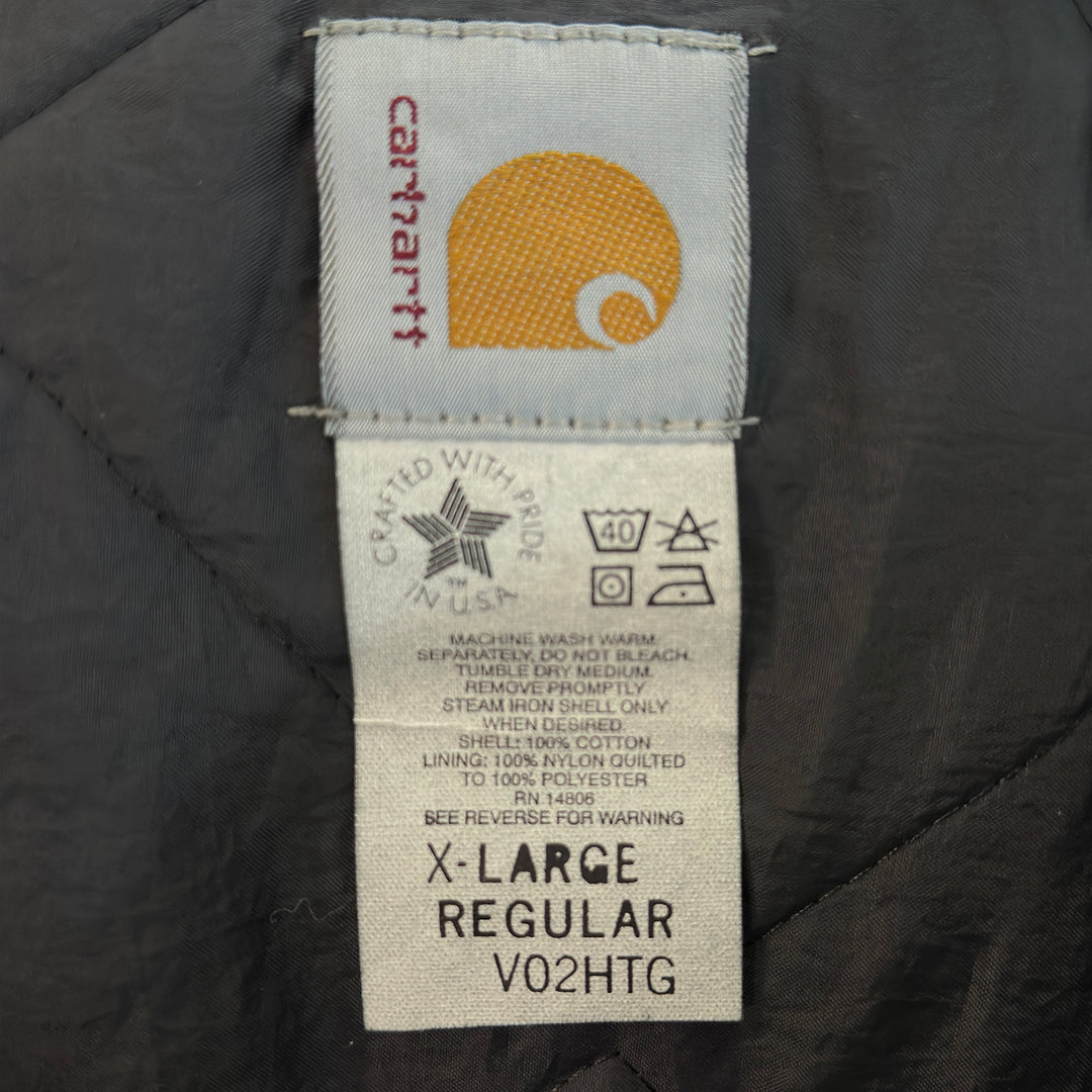 Vintage Carhartt V02 HTG Sandstone Arctic Quilt Lined Vest NWT XL