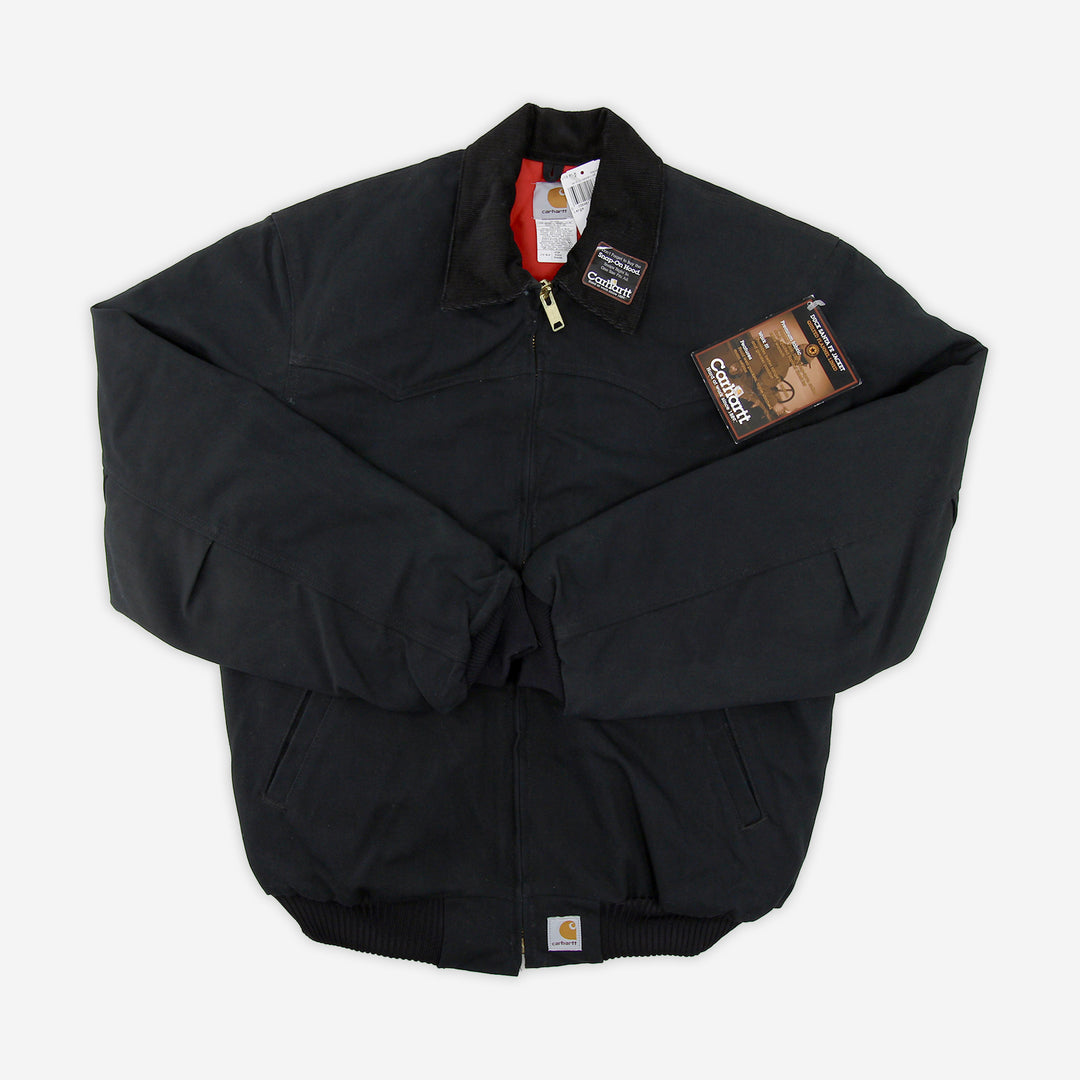 Carhartt J13 BLK Black Duck Santa Fe Jacket Large Tall