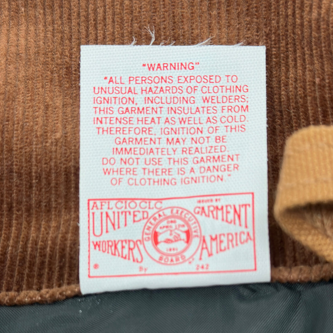 Vintage Carhartt CQ186 Firm Duck Insulated Traditional Coat USA 44 / Large