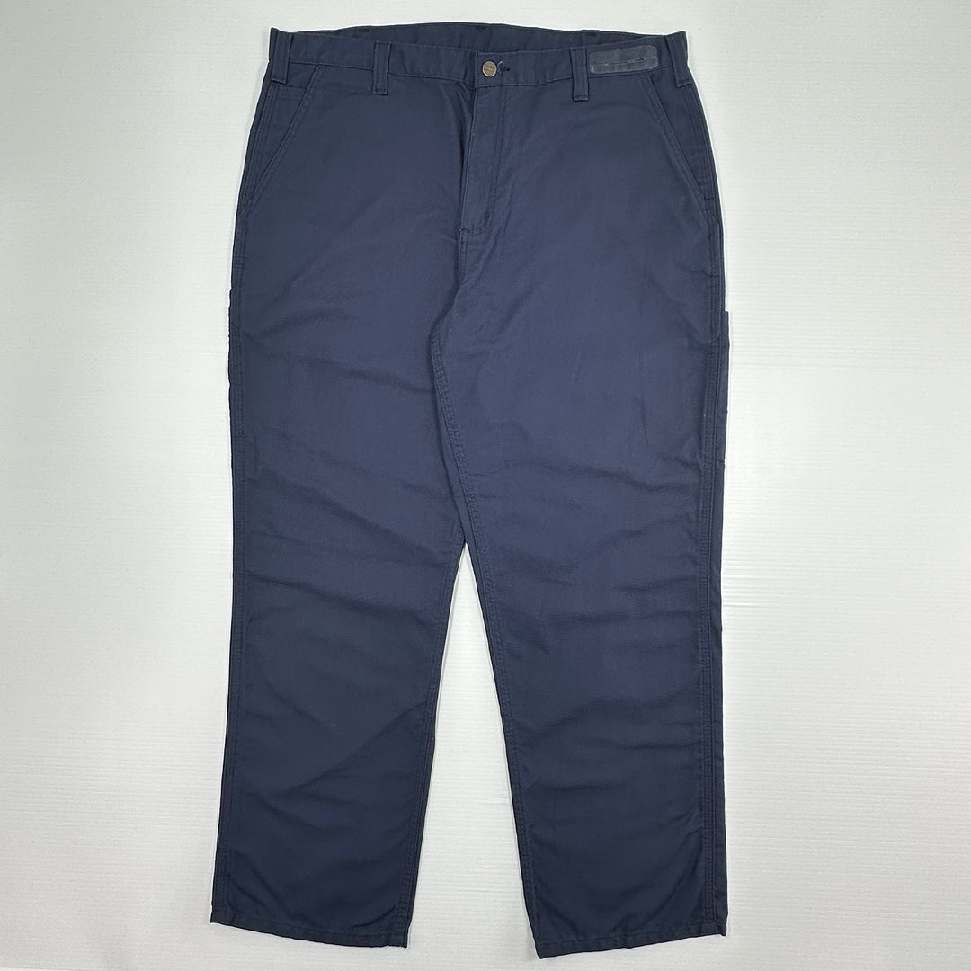 Carhartt Soft Canvas Work Pants Dungaree Fit 383-20 Navy - Men's 40x30