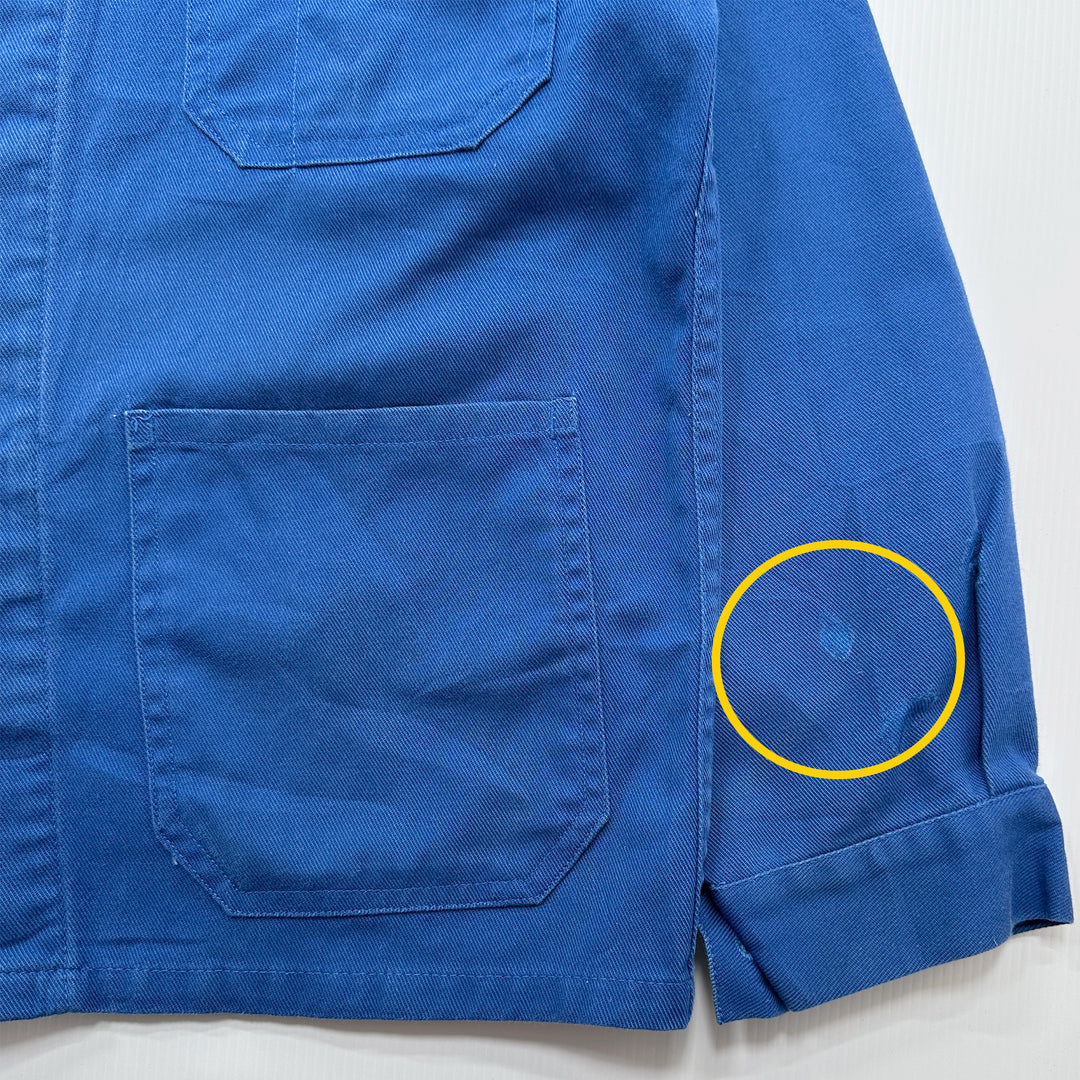 Vintage Blue French Work Jacket - Men's Medium