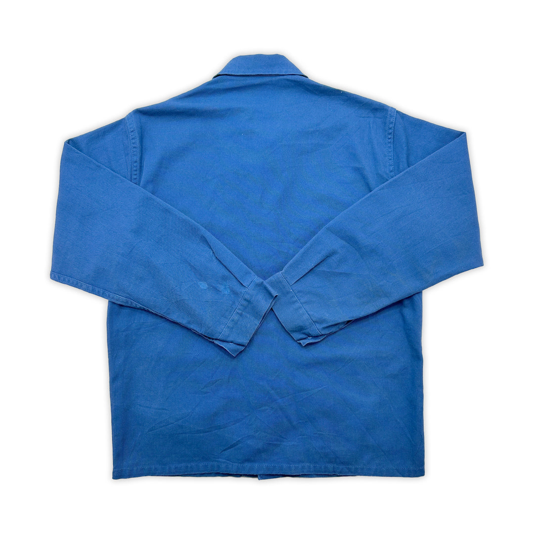 Vintage Blue French Work Jacket - Men's Medium