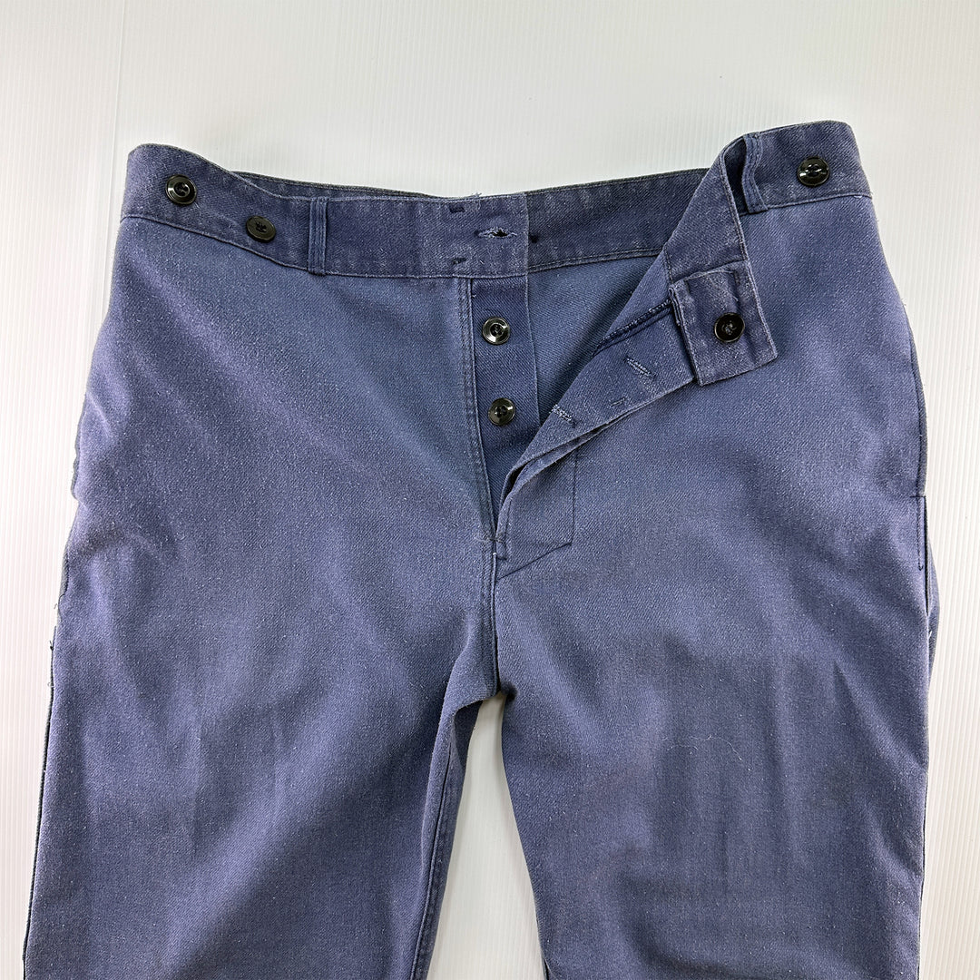 Vintage worn bleu de travail work pants 36x30