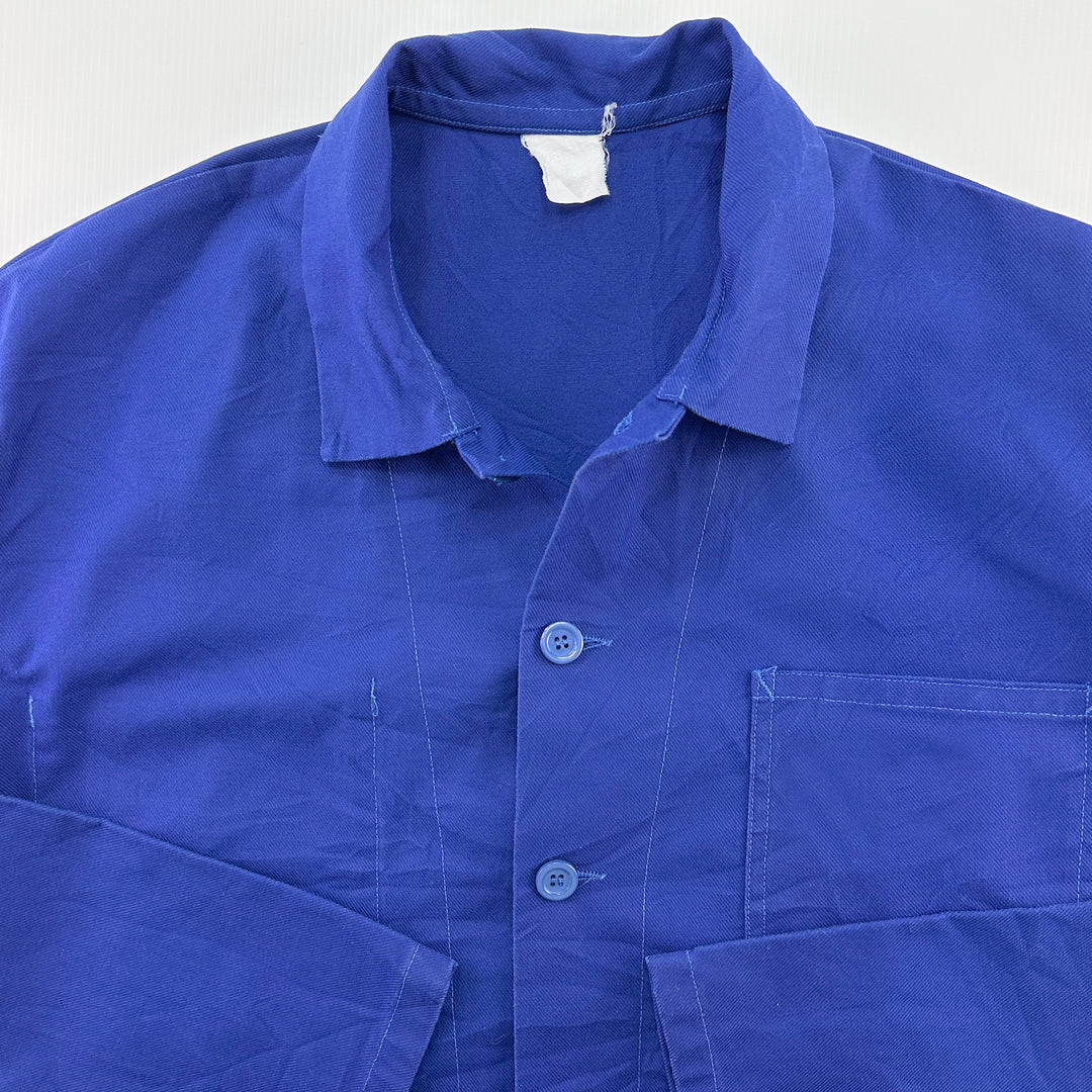 Vintage Blue French Work Jacket - Men's Large