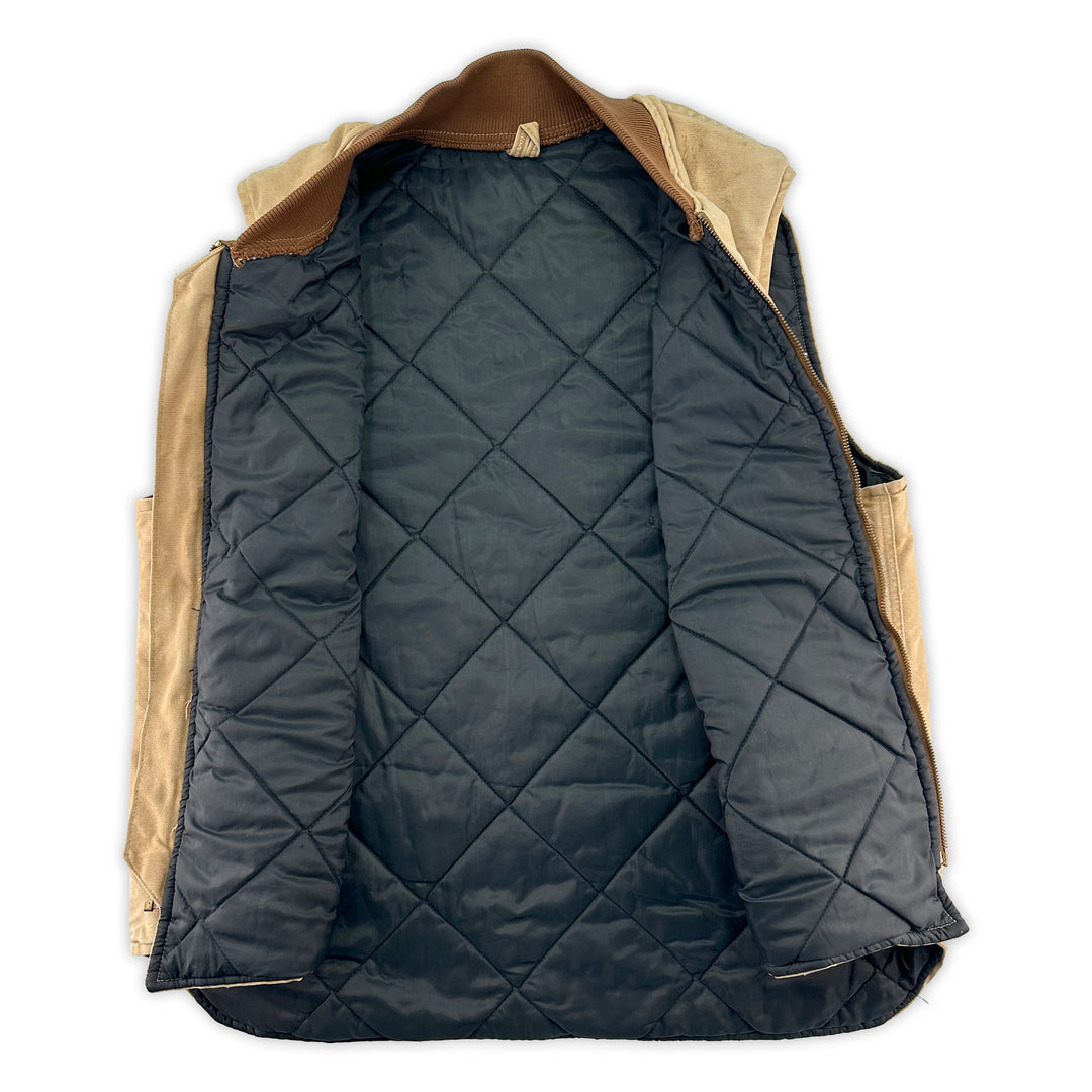 Distressed Vintage 90s Carhartt VQ196 Quilted Nylon Lined Vest - Men's XX-Large Tall
