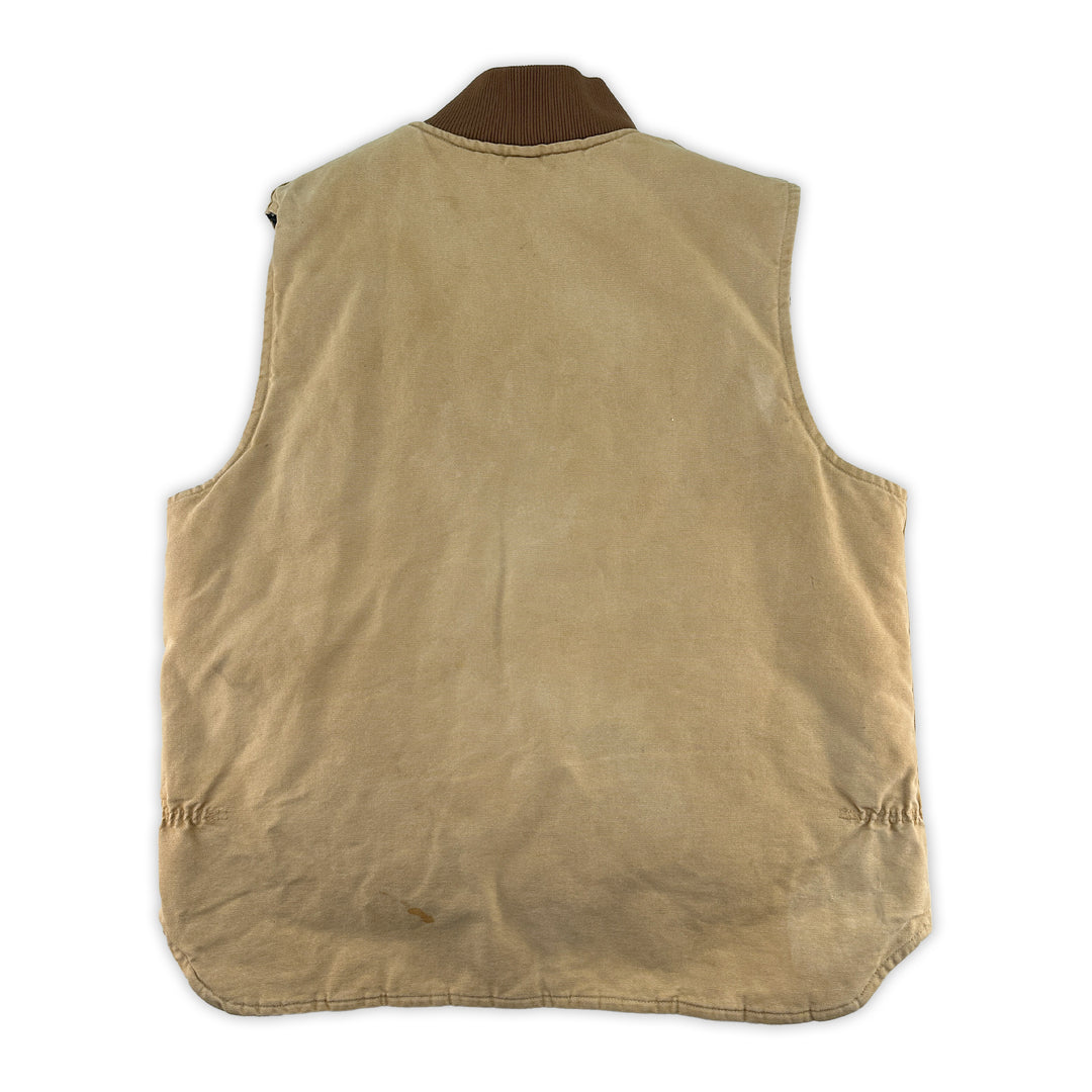 Distressed Vintage 90s Carhartt VQ196 Quilted Nylon Lined Vest - Men's XX-Large Tall