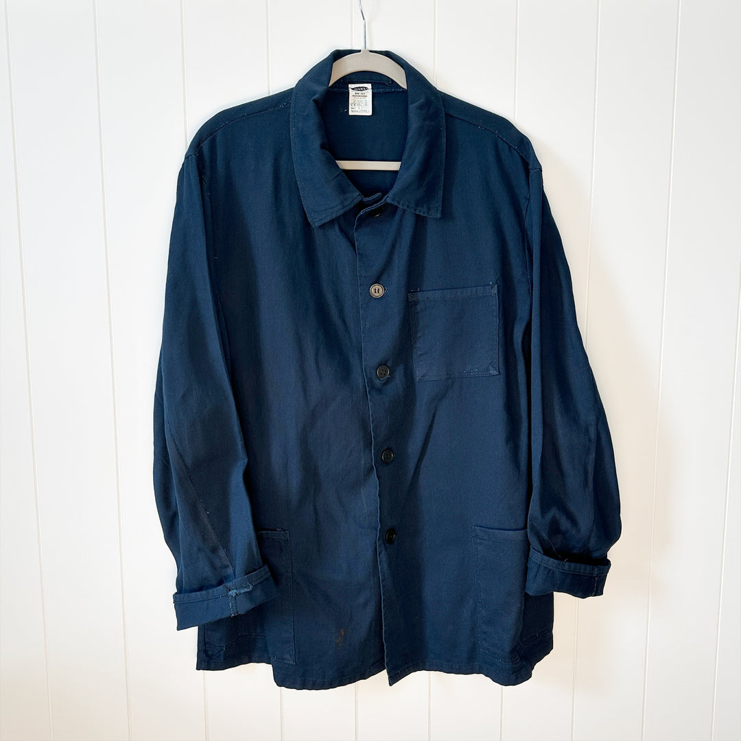 Worn Blue European Work Jacket - Women's XL