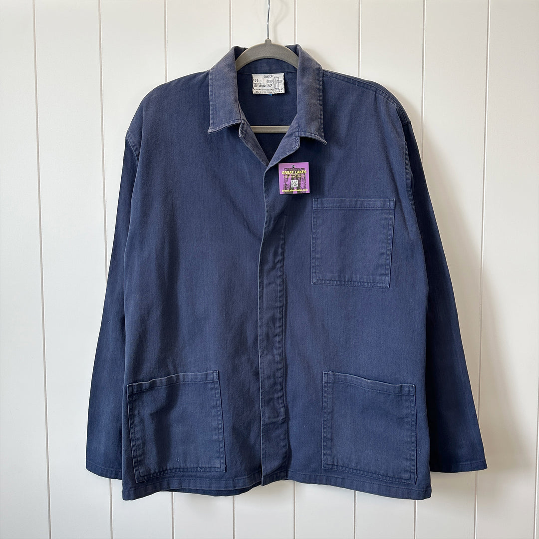 Vintage Blue Italian Work Jacket - Men's Large / Women's XL