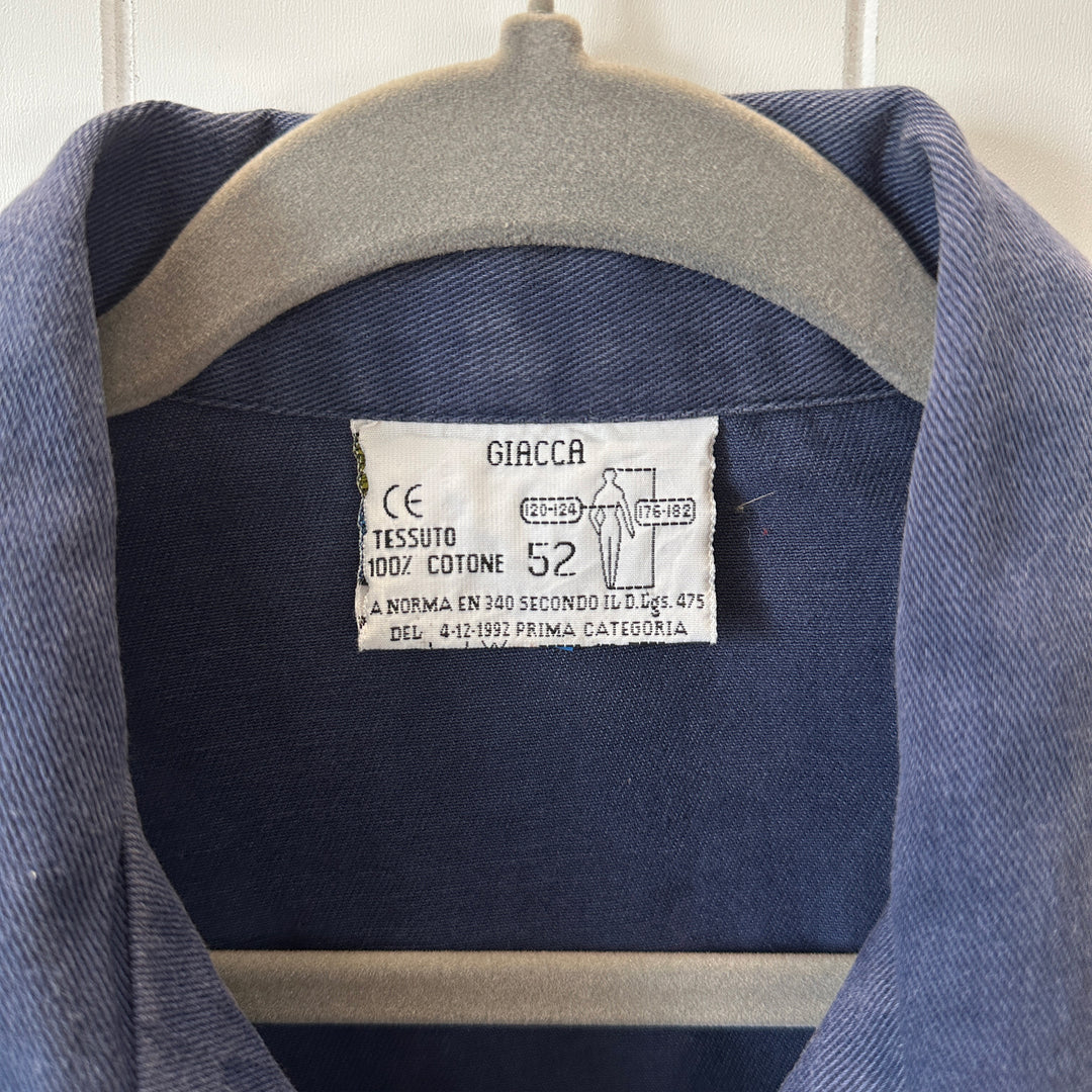 Vintage Blue Italian Work Jacket - Men's Large / Women's XL