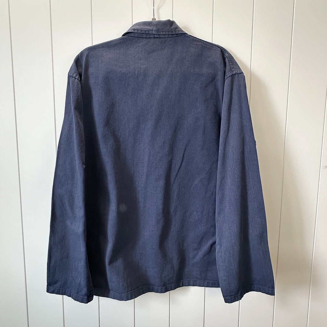 Vintage Blue Italian Work Jacket - Men's Large / Women's XL