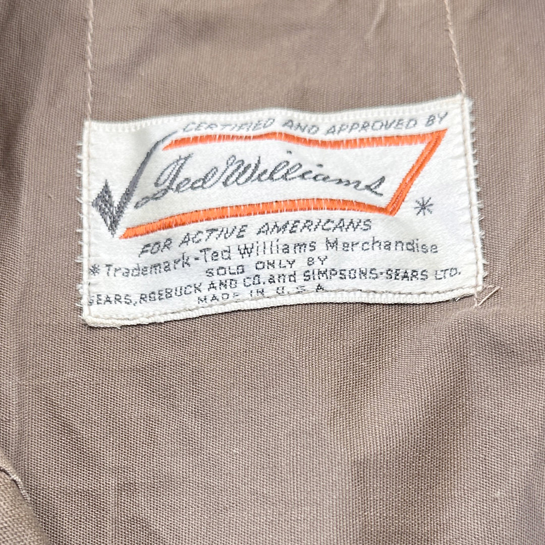 Vintage 60s Ted Williams Sears Roebuck Canvas Hunting Jacket - Medium / Large