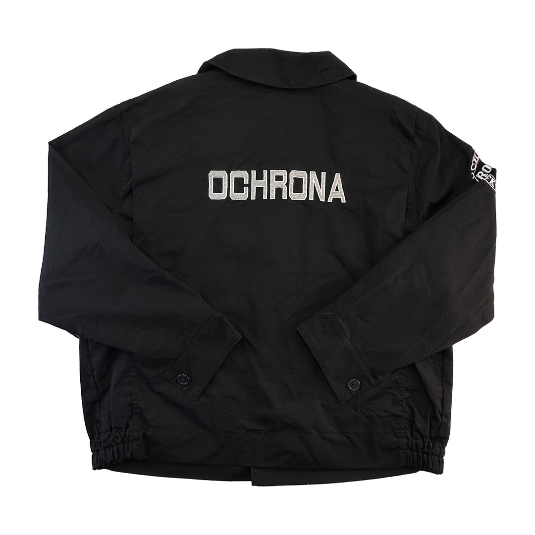 Polish Nylon Lined Security Jacket - Black - Fits Men's Large